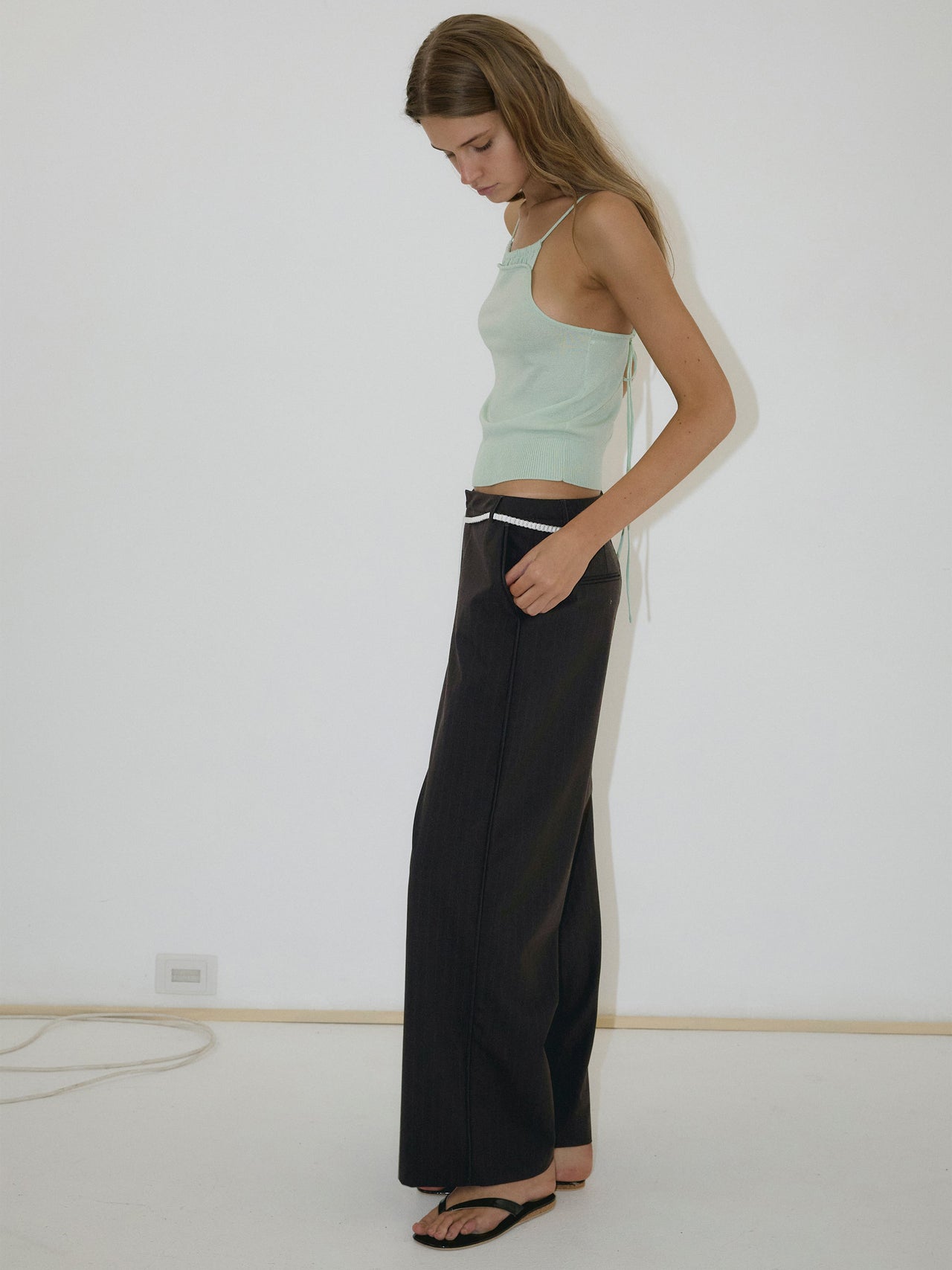 Deiji Studios Bind Pant Charred Black Stripe