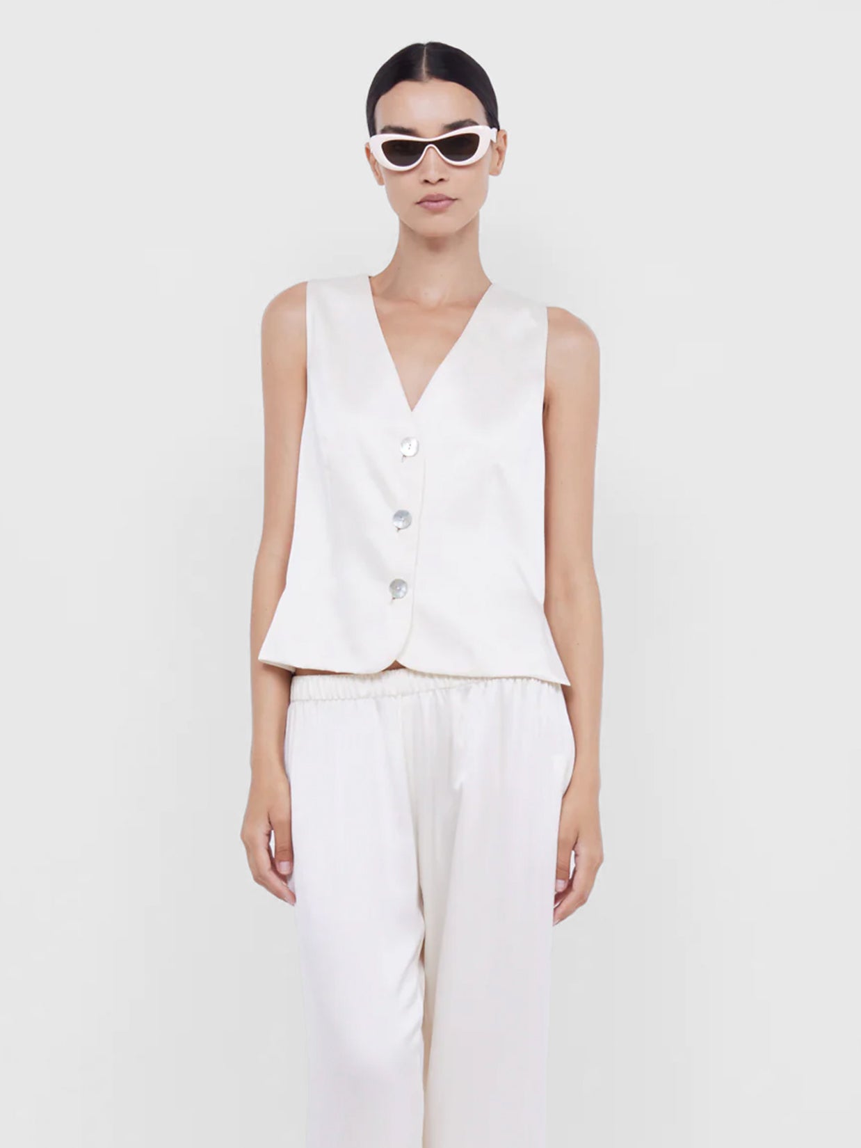 Bec & Bridge Kaia Vest Ivory