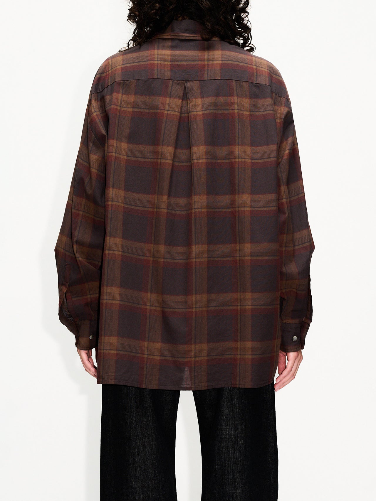 HOPE Toxic Shirt Brown Voile Check