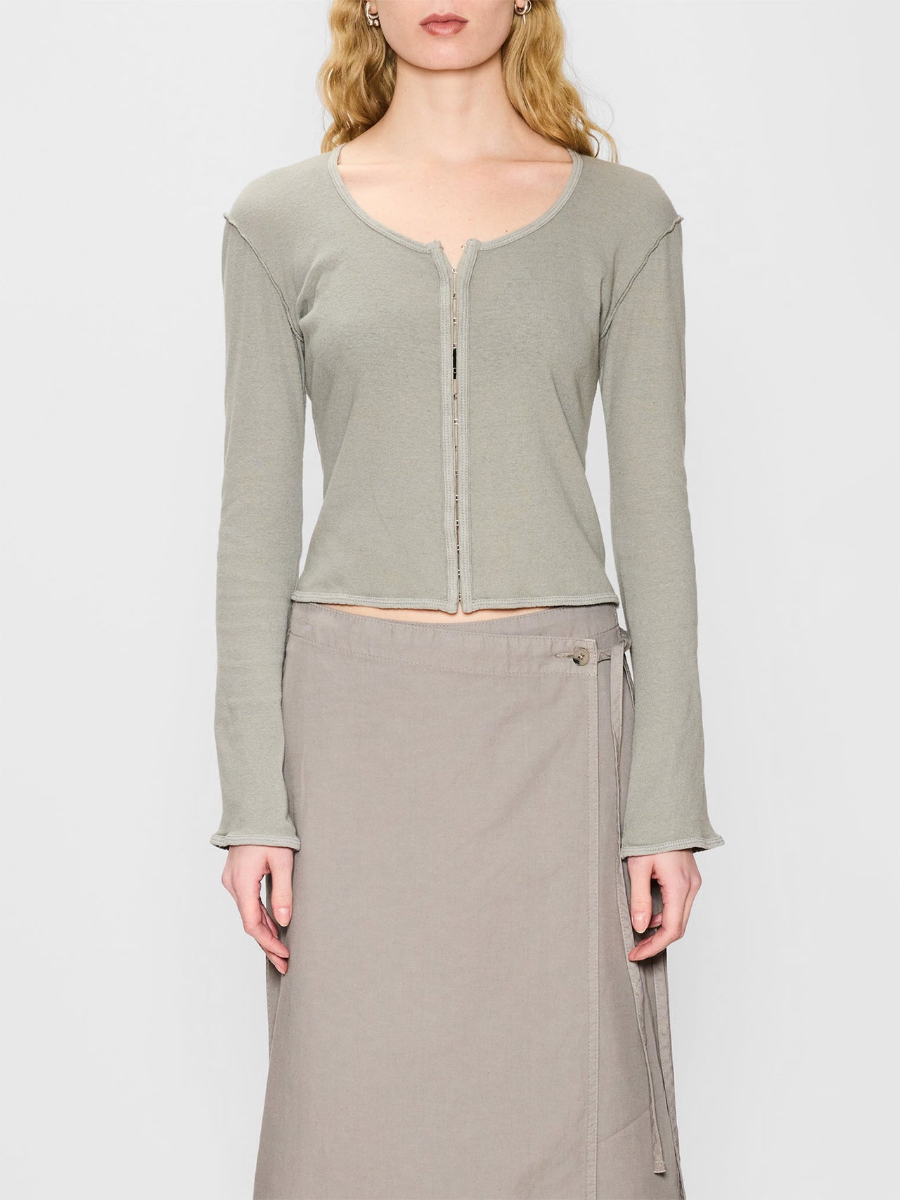 HOPE Angel Cardigan Sage Grey