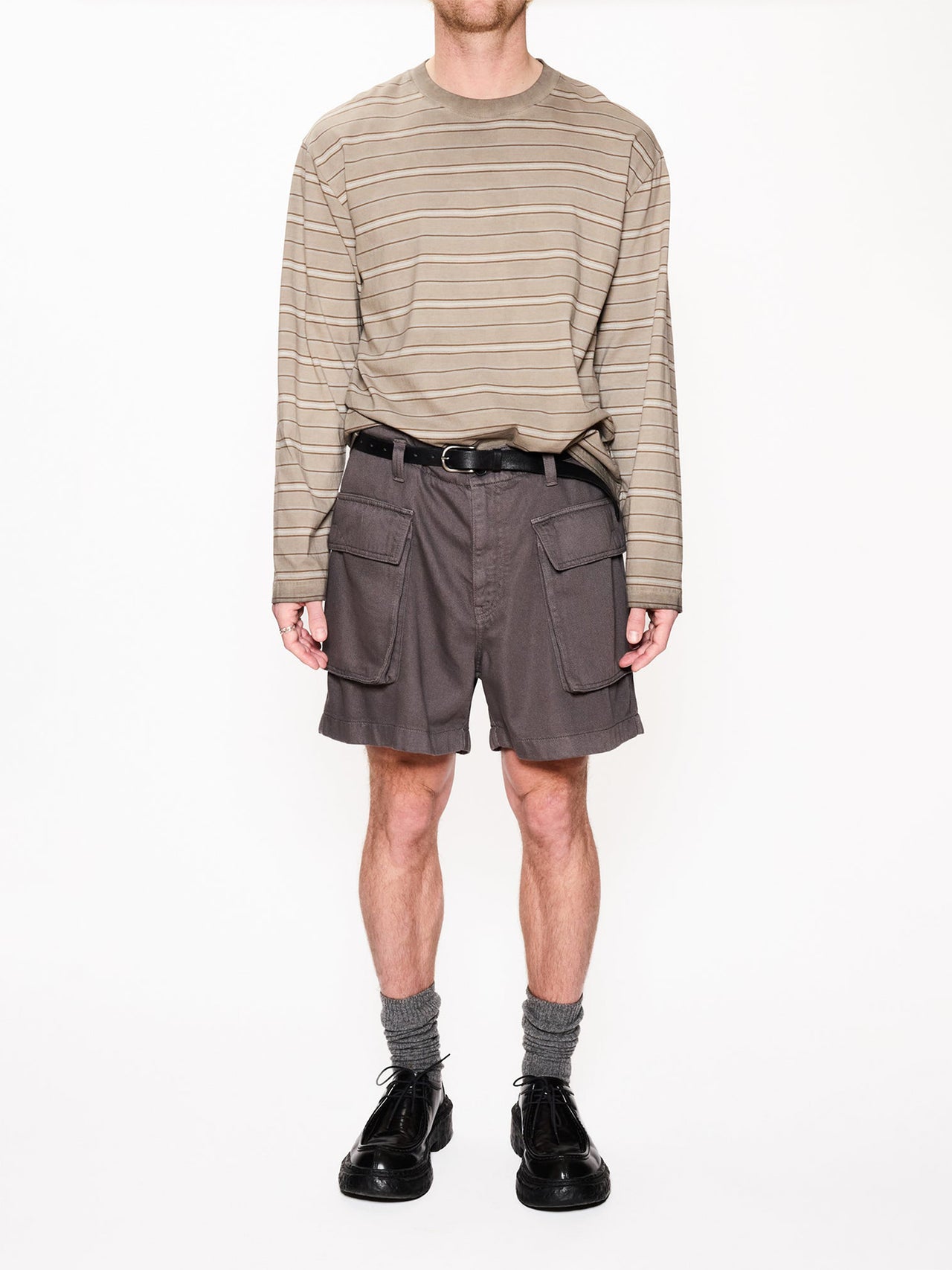 HOPE Spark Longsleeve Beige Stripe