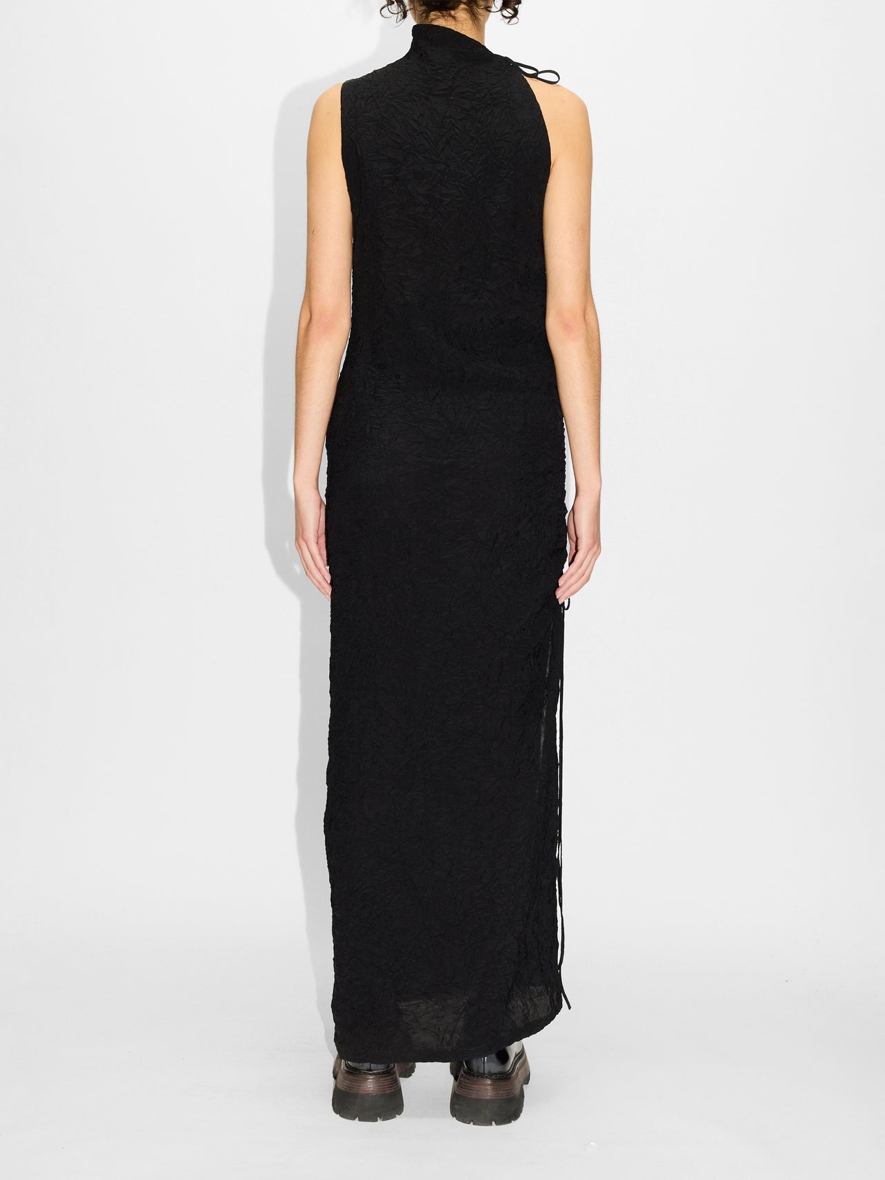 HOPE Black Crinkle Dress Black