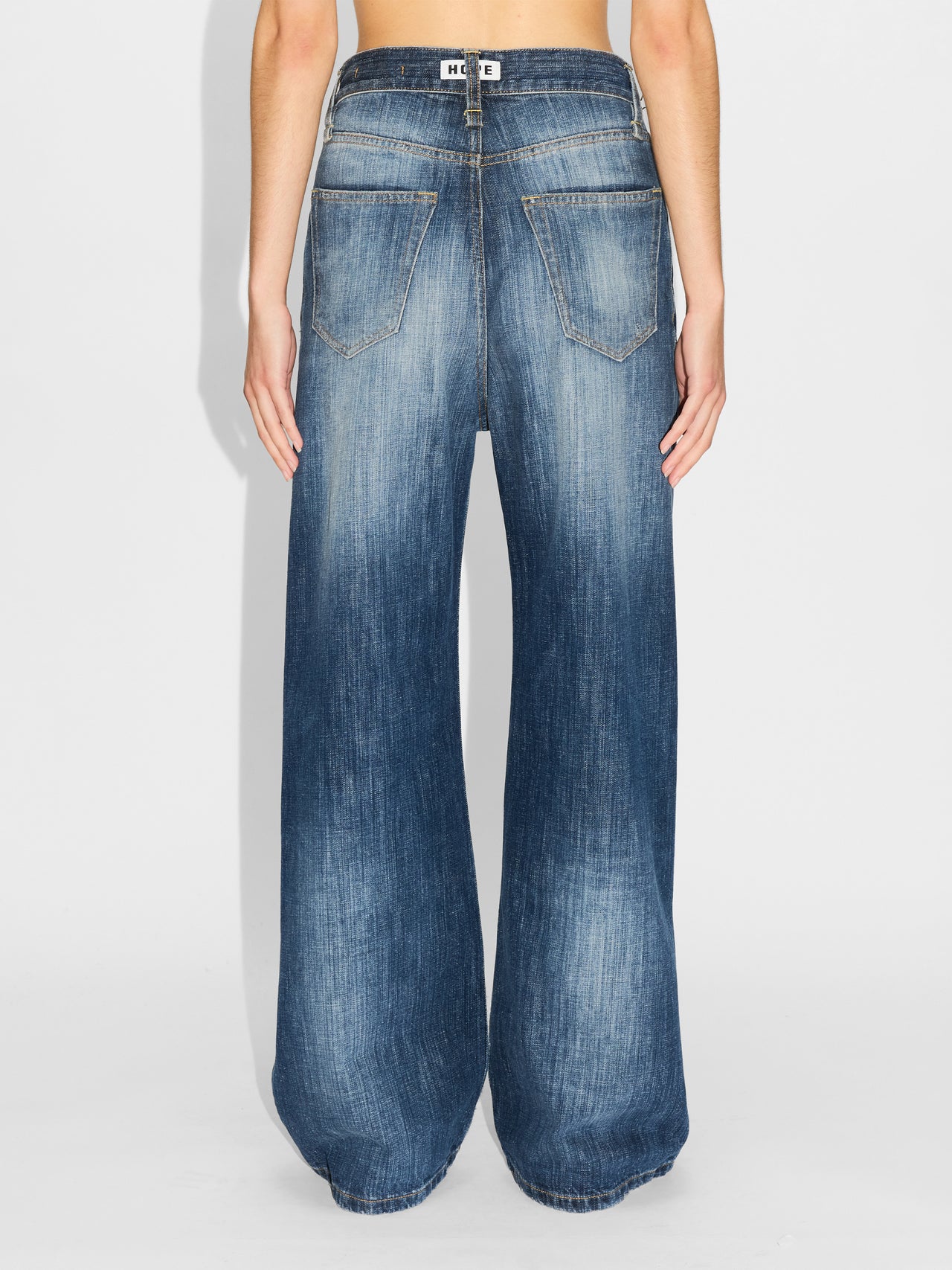 HOPE Skid Jeans Streaky Dark Blue