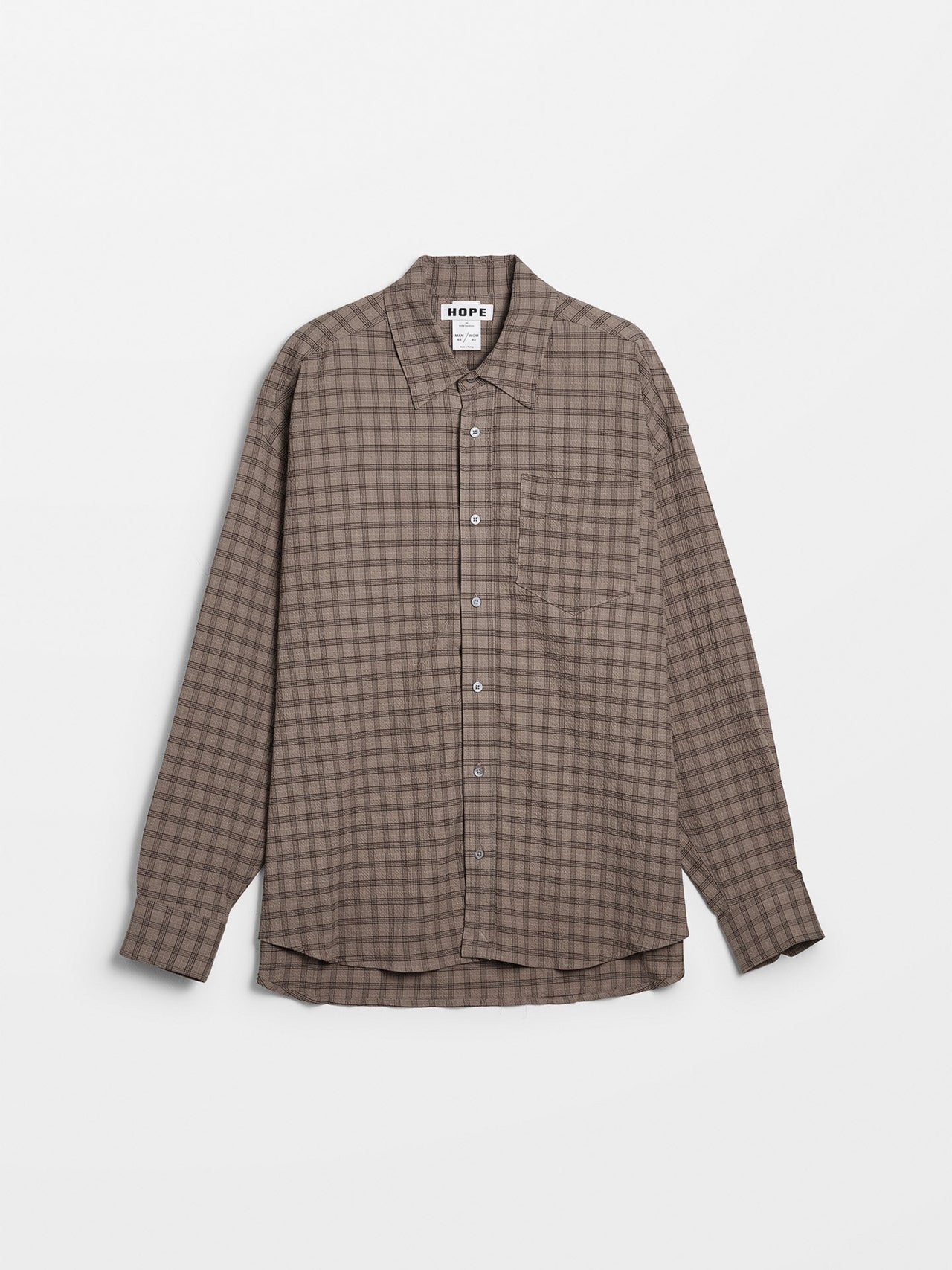 HOPE Room Shirt Beige Check