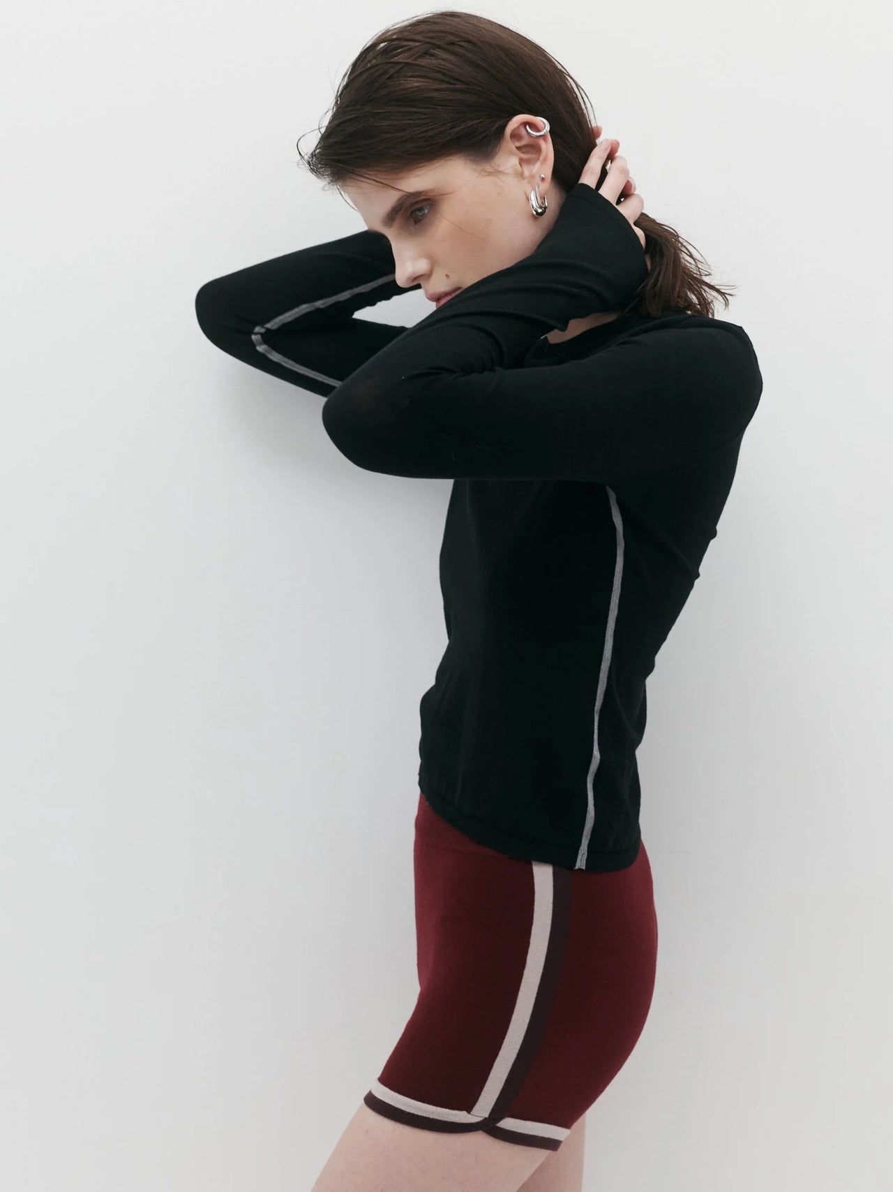 NAGNATA Essentials Long Sleeve Top Black