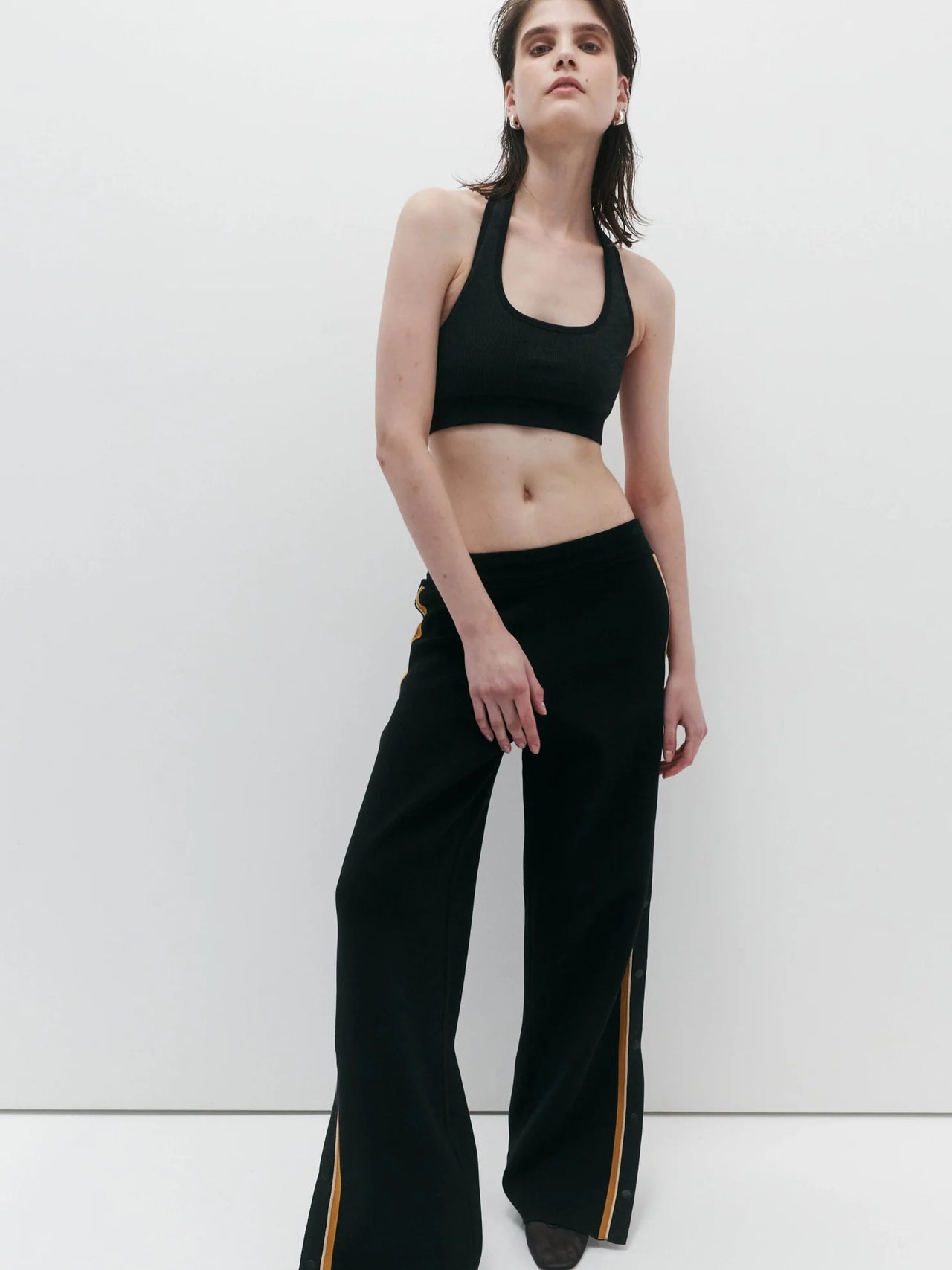 NAGNATA Organic Side Snap Pant Black
