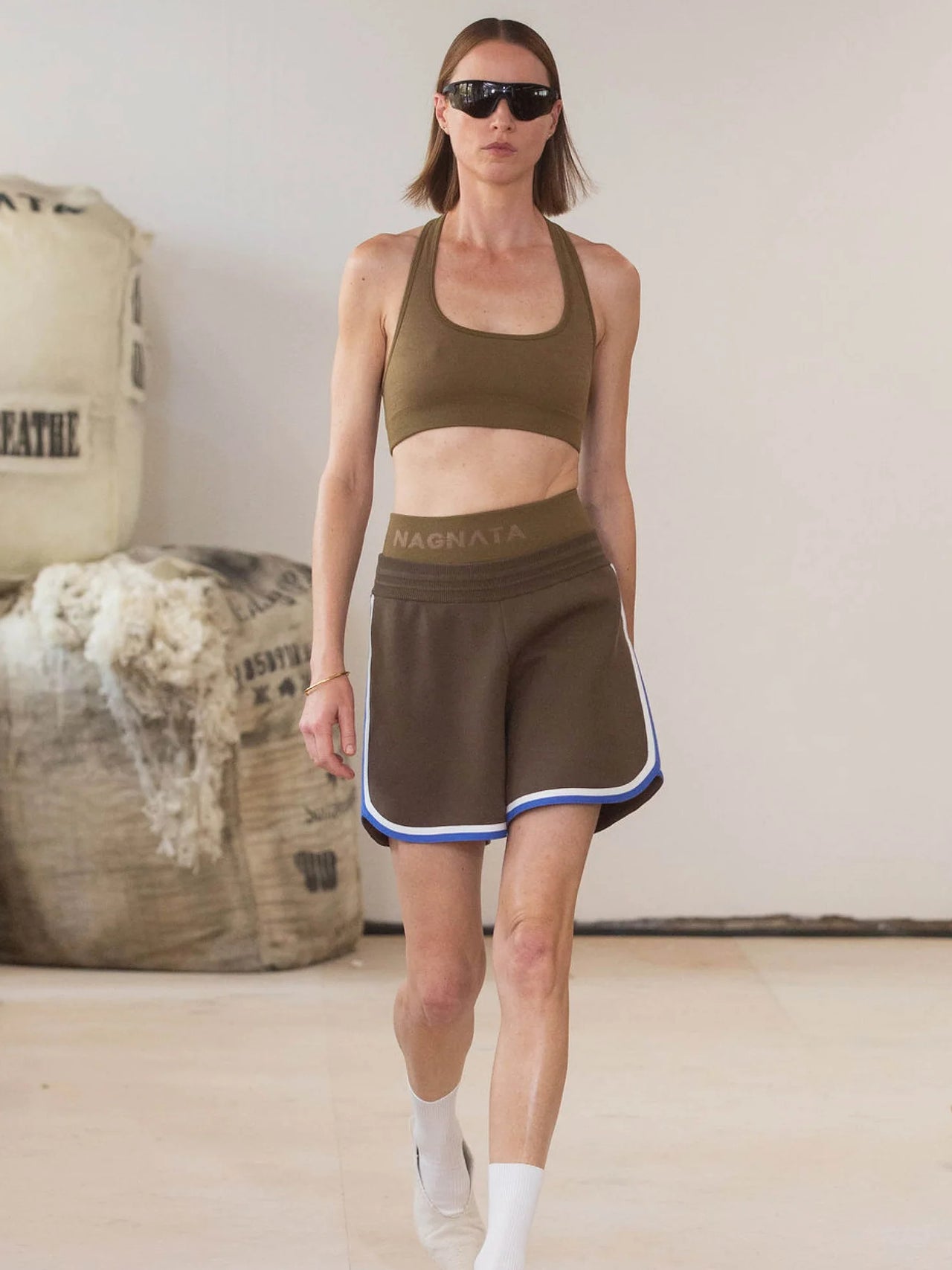 NAGNATA Halter Wool Bralet Harvest