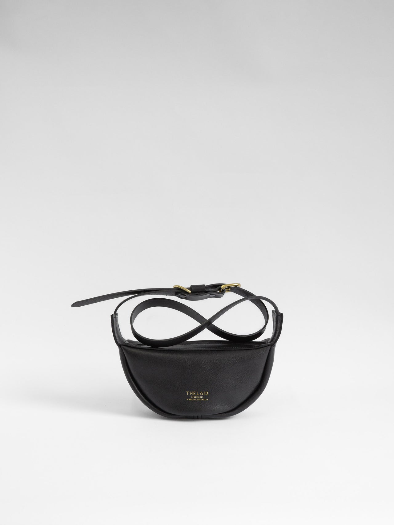 The Lair Slouch Zipper Bag Mini Black Gold