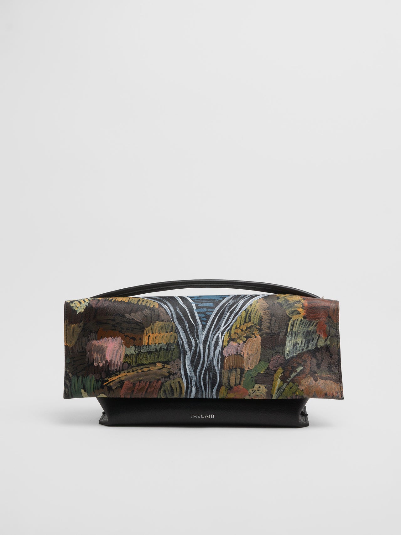 The Lair x Ellie Hannon Camille Pouch Medium Black 'Waterfall'