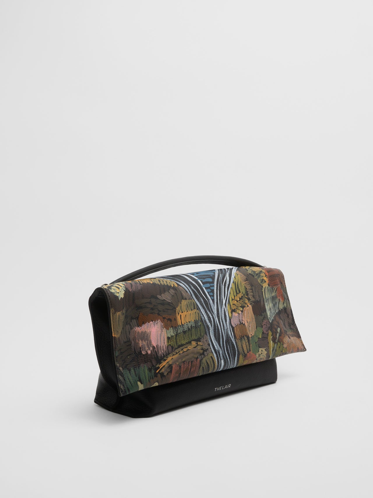 The Lair x Ellie Hannon Camille Pouch Medium Black 'Waterfall'