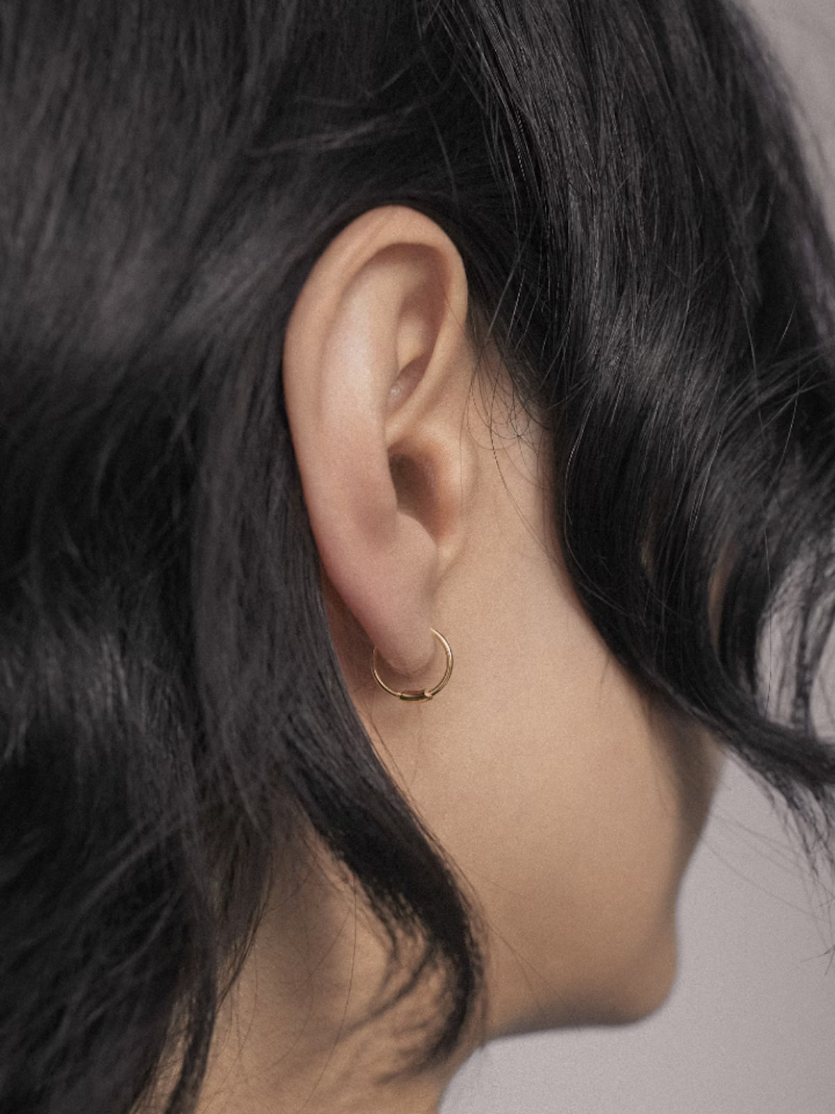 Maria Black Basic Hoop 8' 18K Gold Plated Set