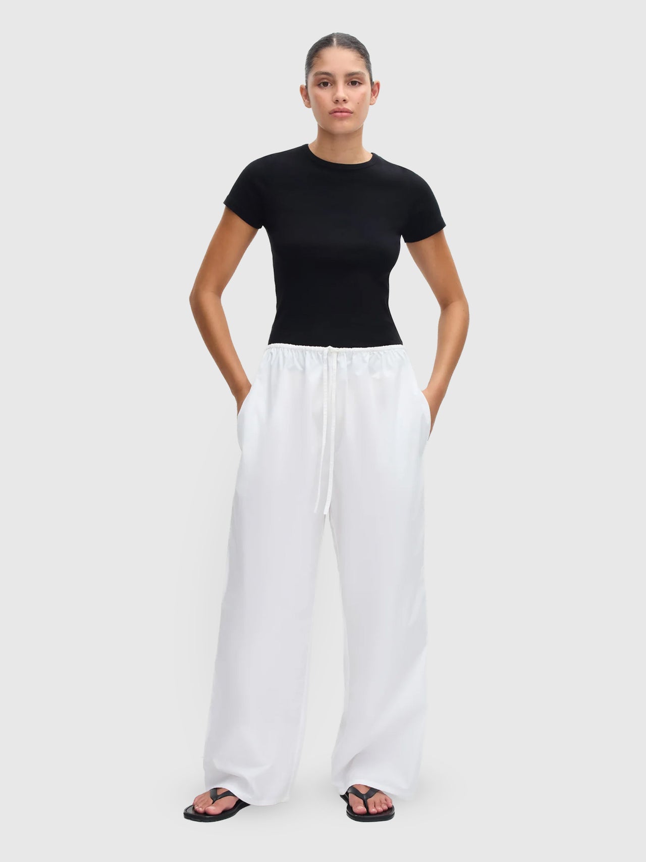 Matteau Drawcord Pants White