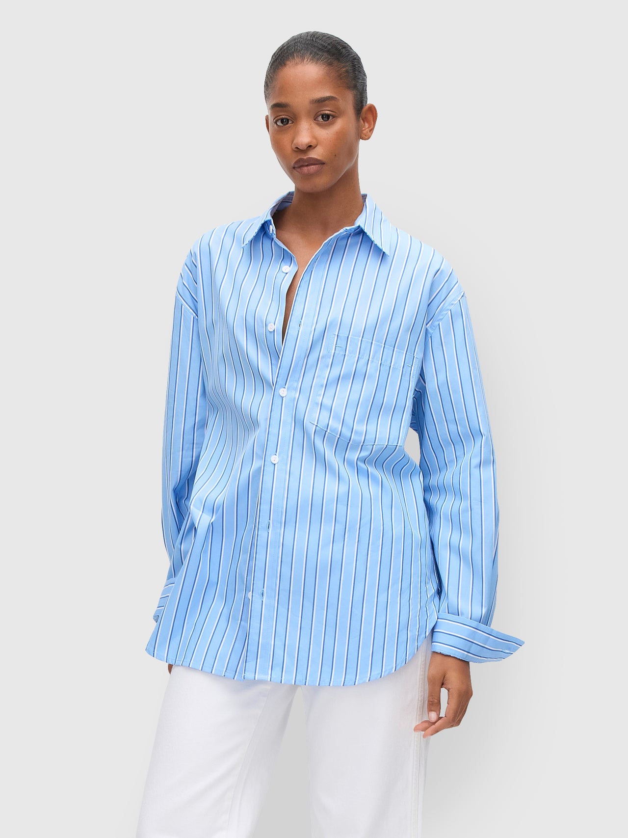 Matteau Classic Stripe Shirt Capri Stripe