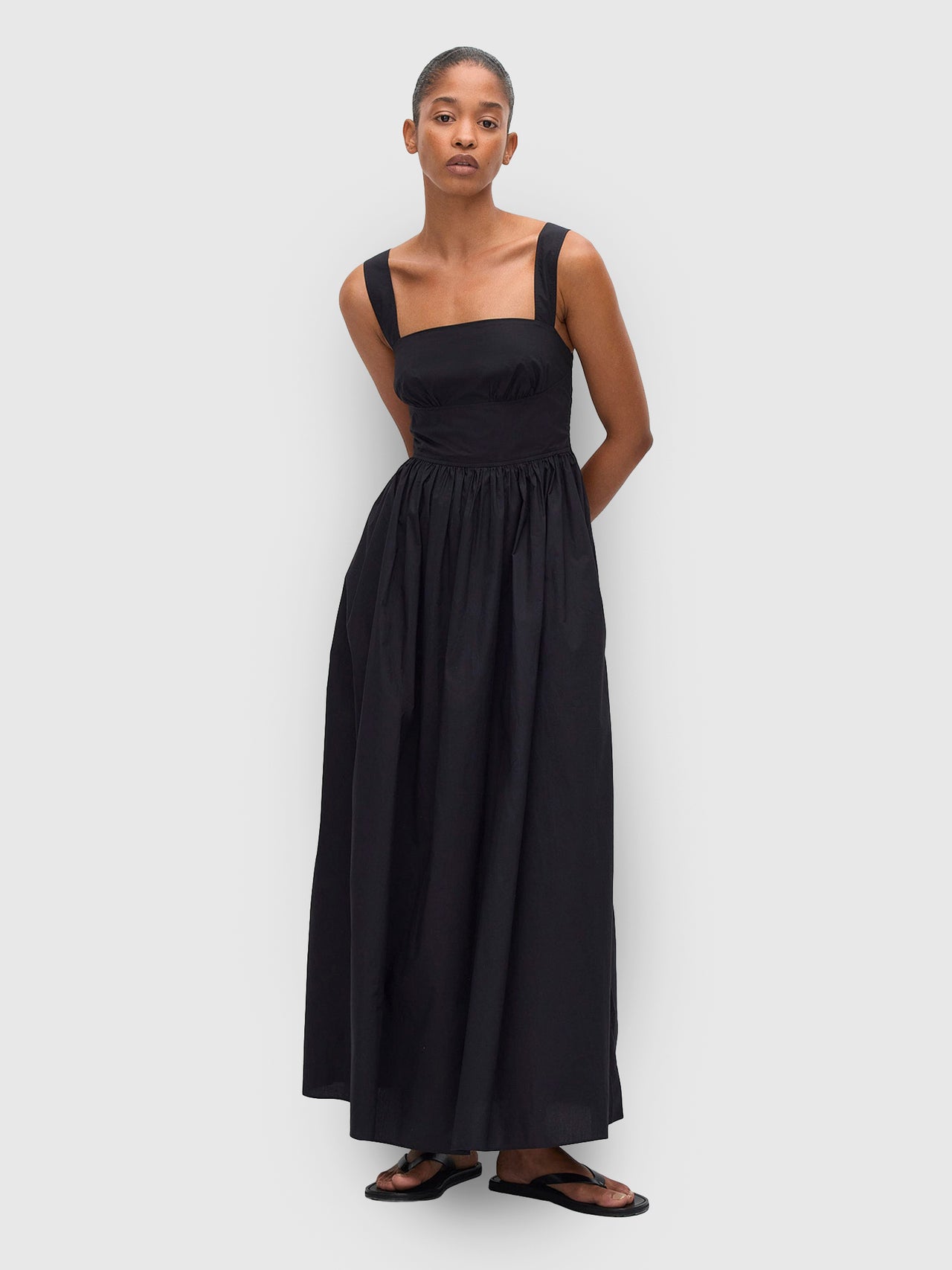 Matteau Crossback Midi Dress Black