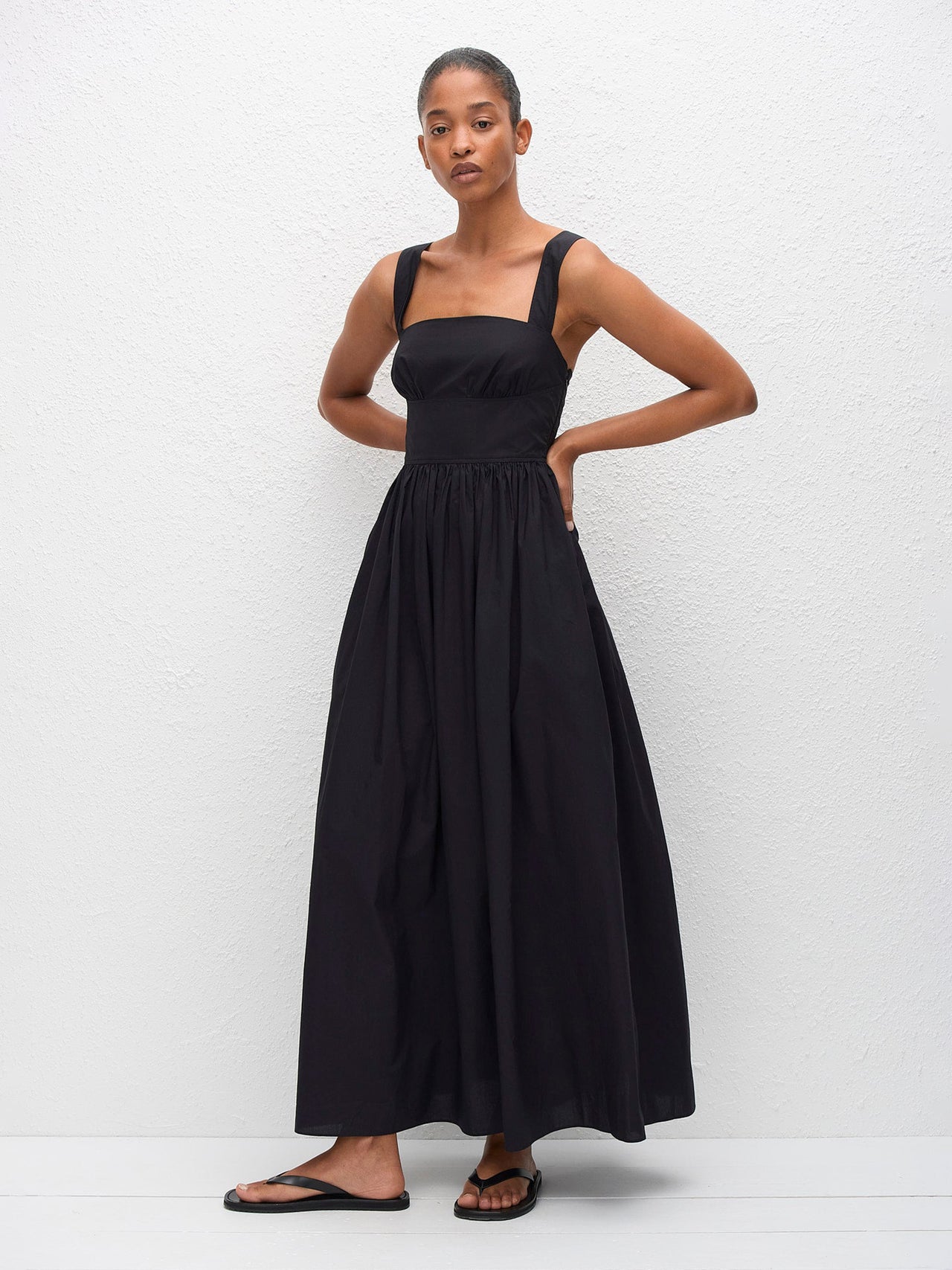 Matteau Crossback Midi Dress Black