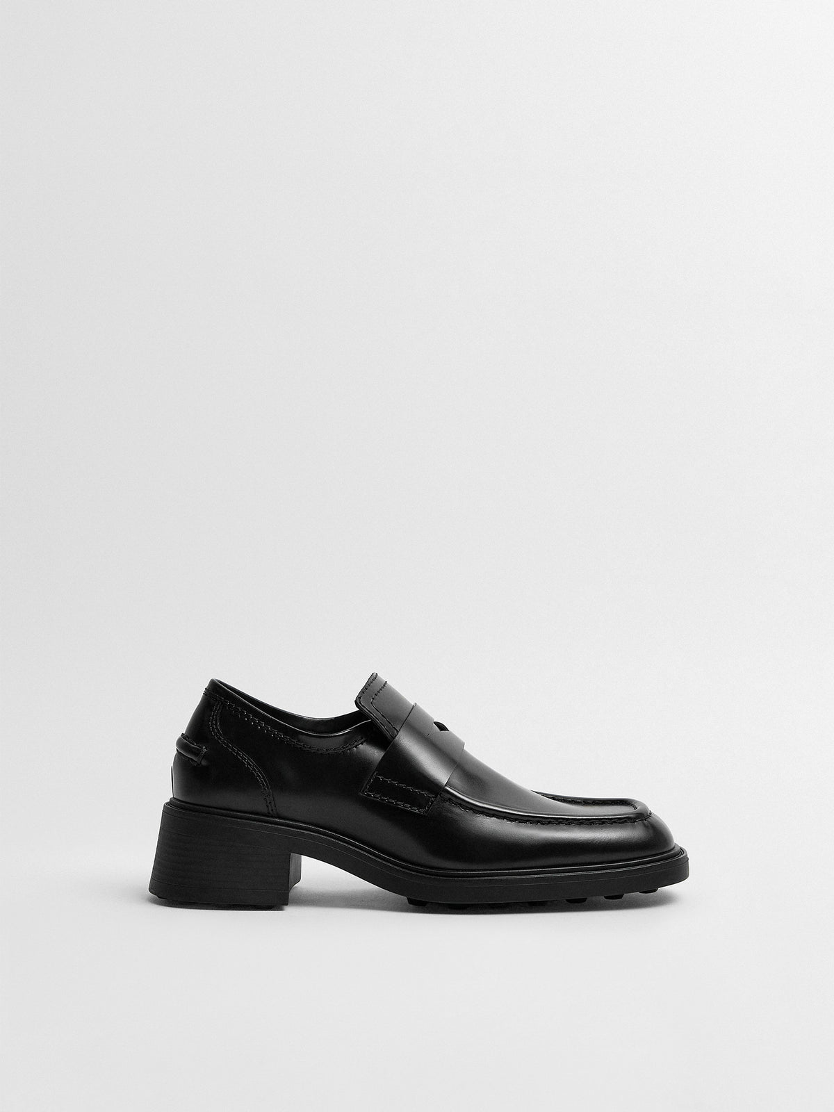 Miista Amelia Black Penny Loafers
