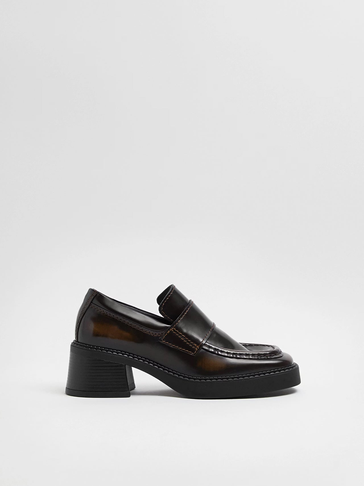 MIISTA x E8 Karina Black Brown Loafers