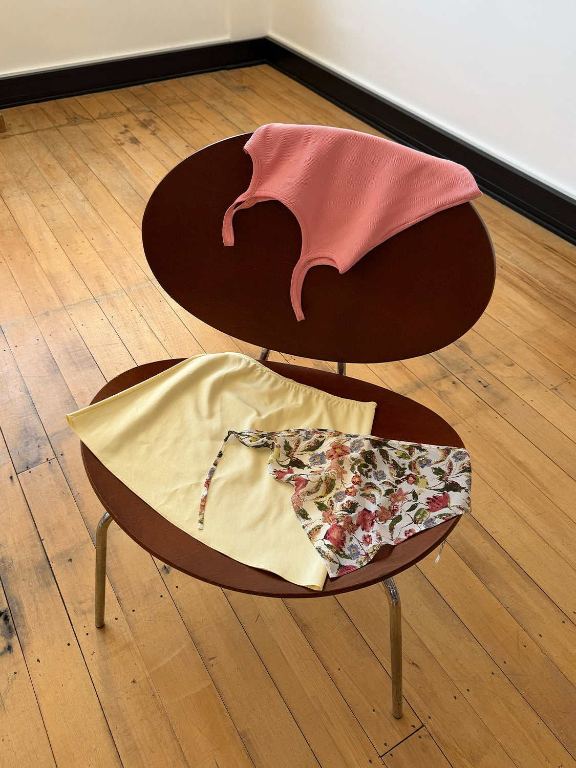 Olga Joan Mini Slip Skirt Limone