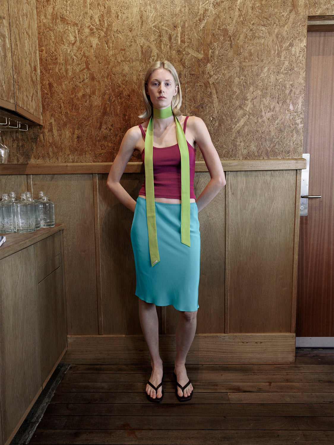 Olga Joan Ribbed Singlet Vino