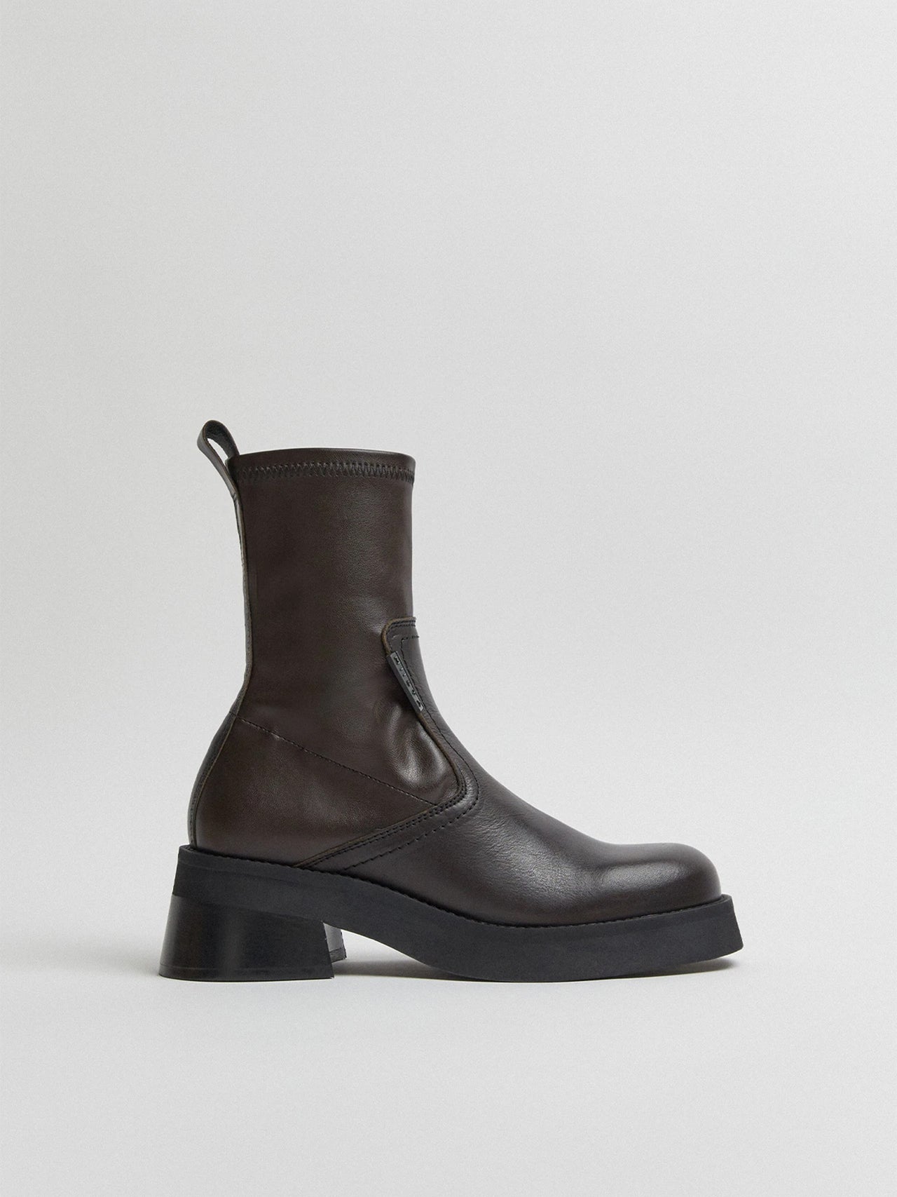 MIISTA x E8 Oliana Brown Ankle Boots