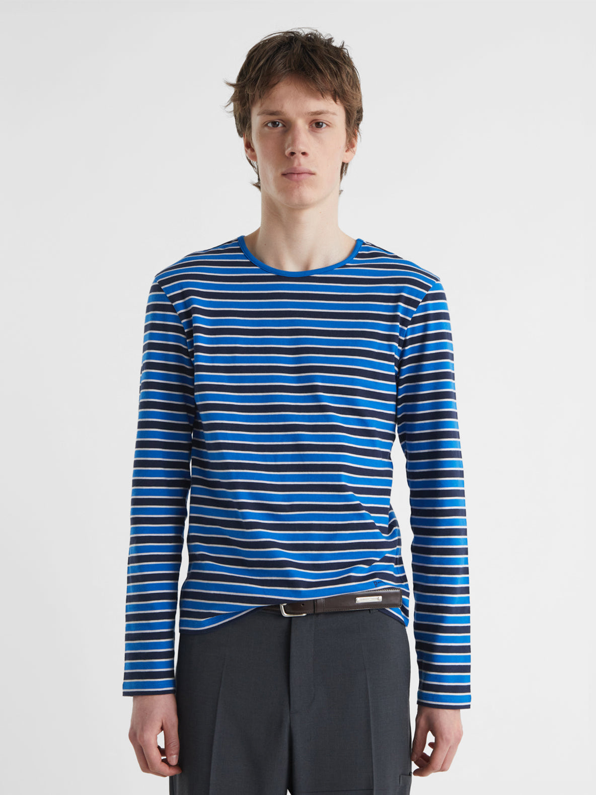 Paloma Wool Floubet Striped Long Sleeve Top Navy