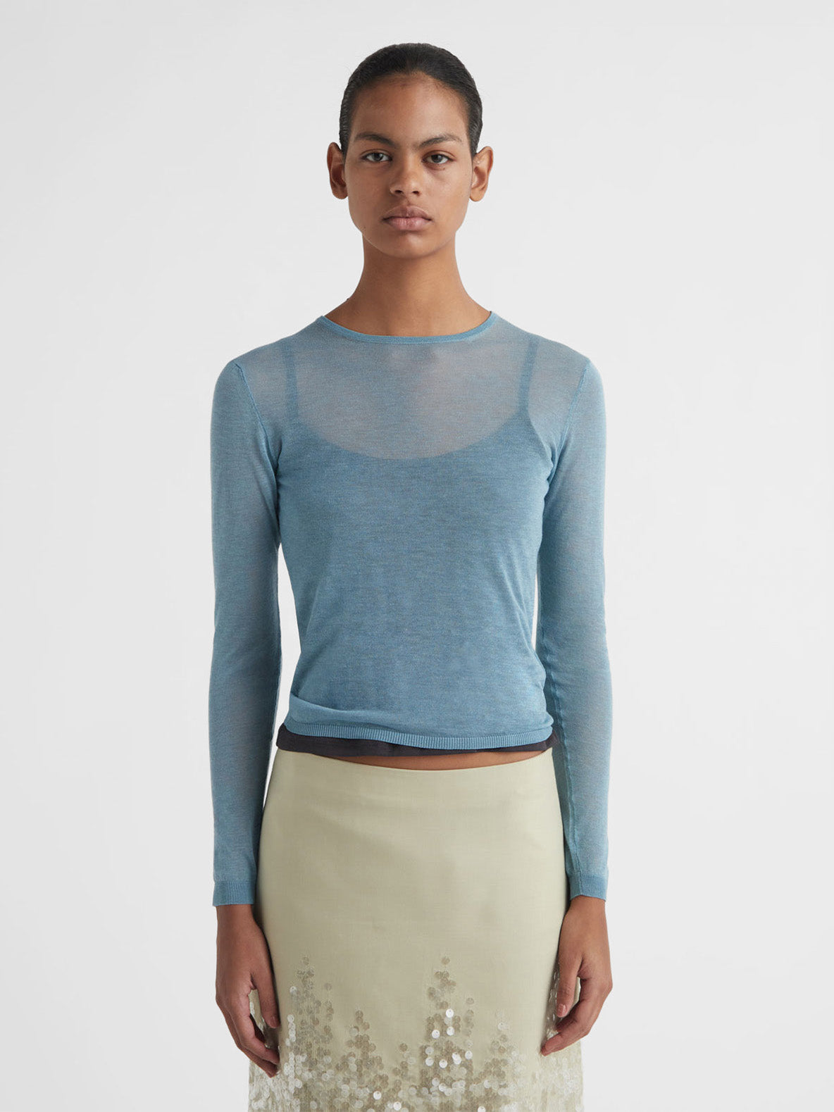 Paloma Wool Round Losa Long Sleeve Turqouise