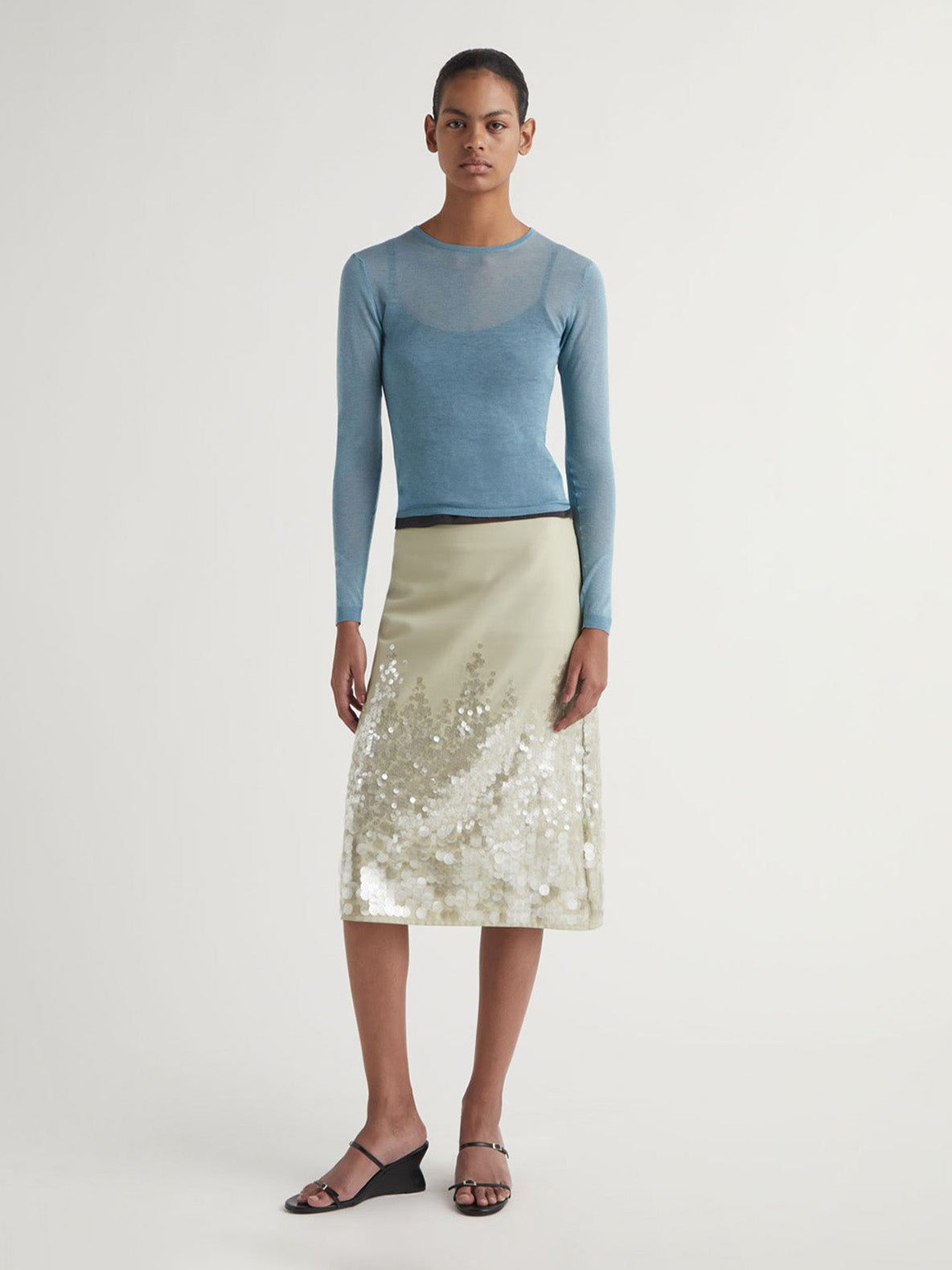 Paloma Wool Round Losa Long Sleeve Turqouise