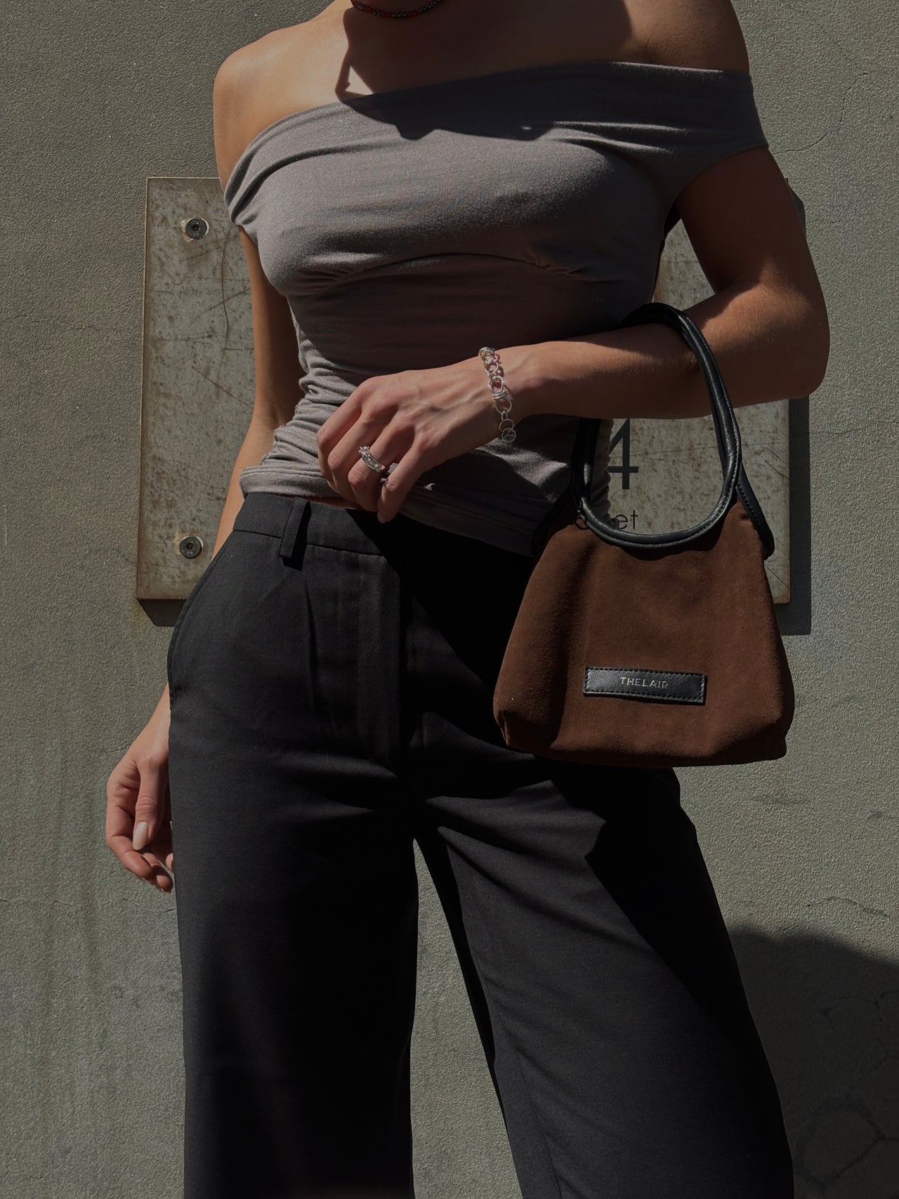 The Lair Freja Mini Handbag Cocoa Suede