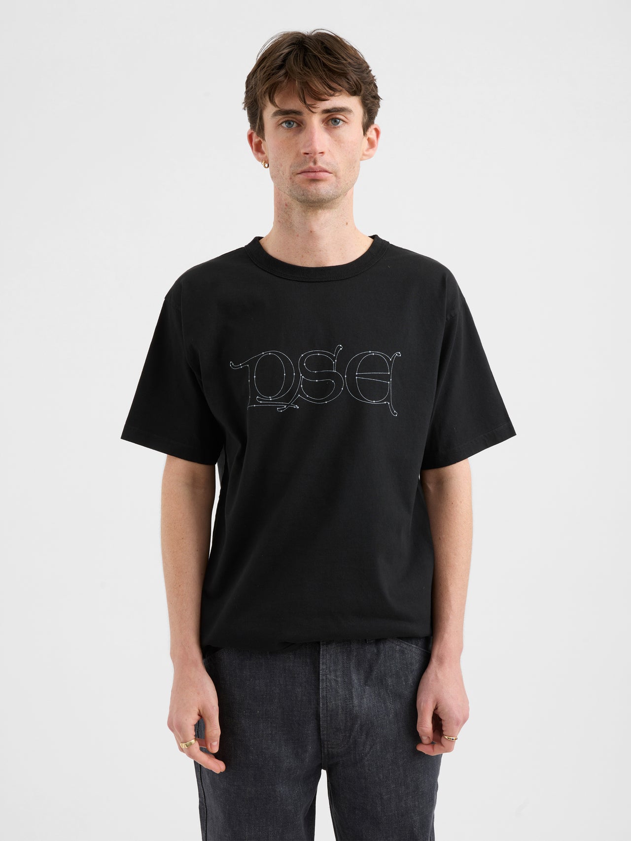 Pseushi Gothic Logo Tee Black