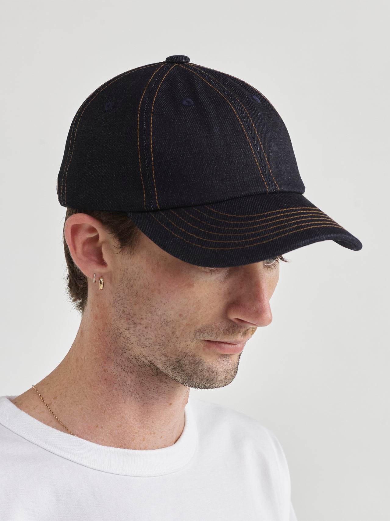 Pseushi Standard Cap Raw Indigo Denim