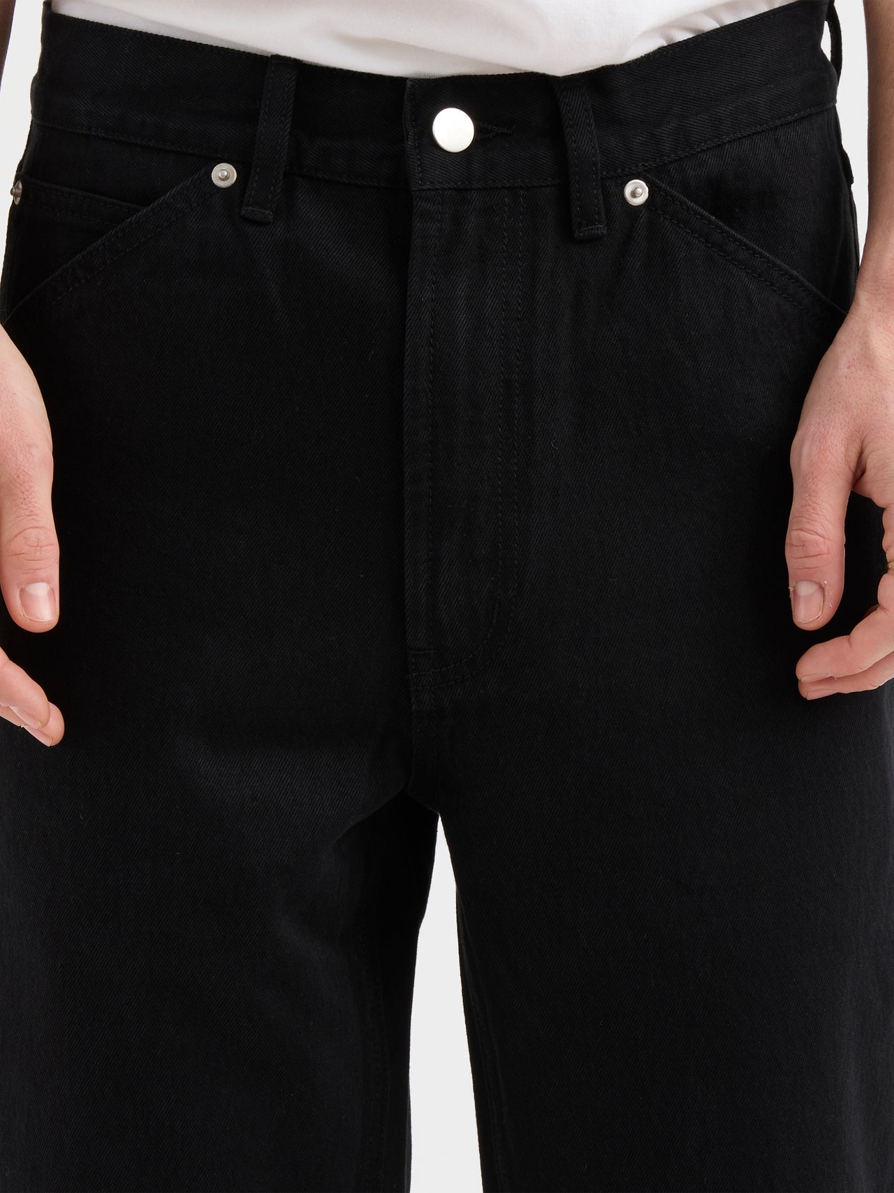 Pseushi Standard Cut Denim Rinsed Black