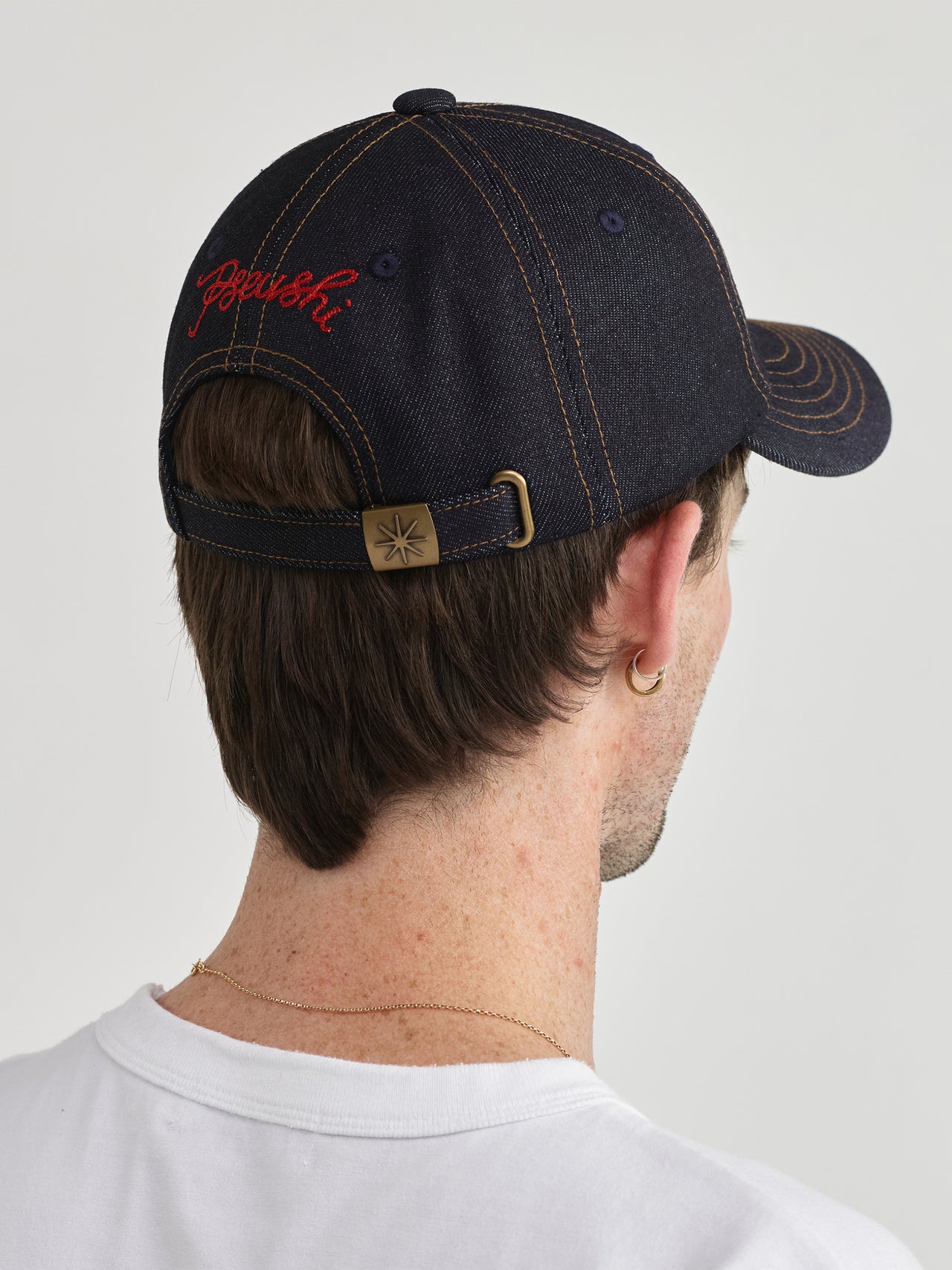 Pseushi Standard Cap Raw Indigo Denim