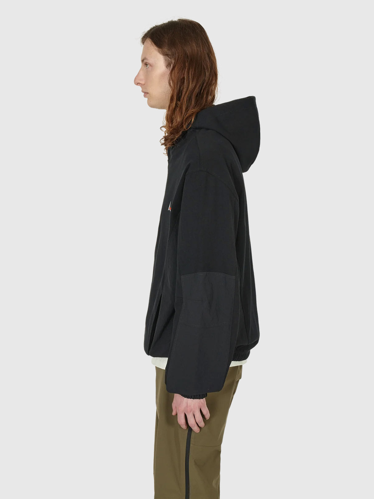 ROA Panelled Hoodie Black
