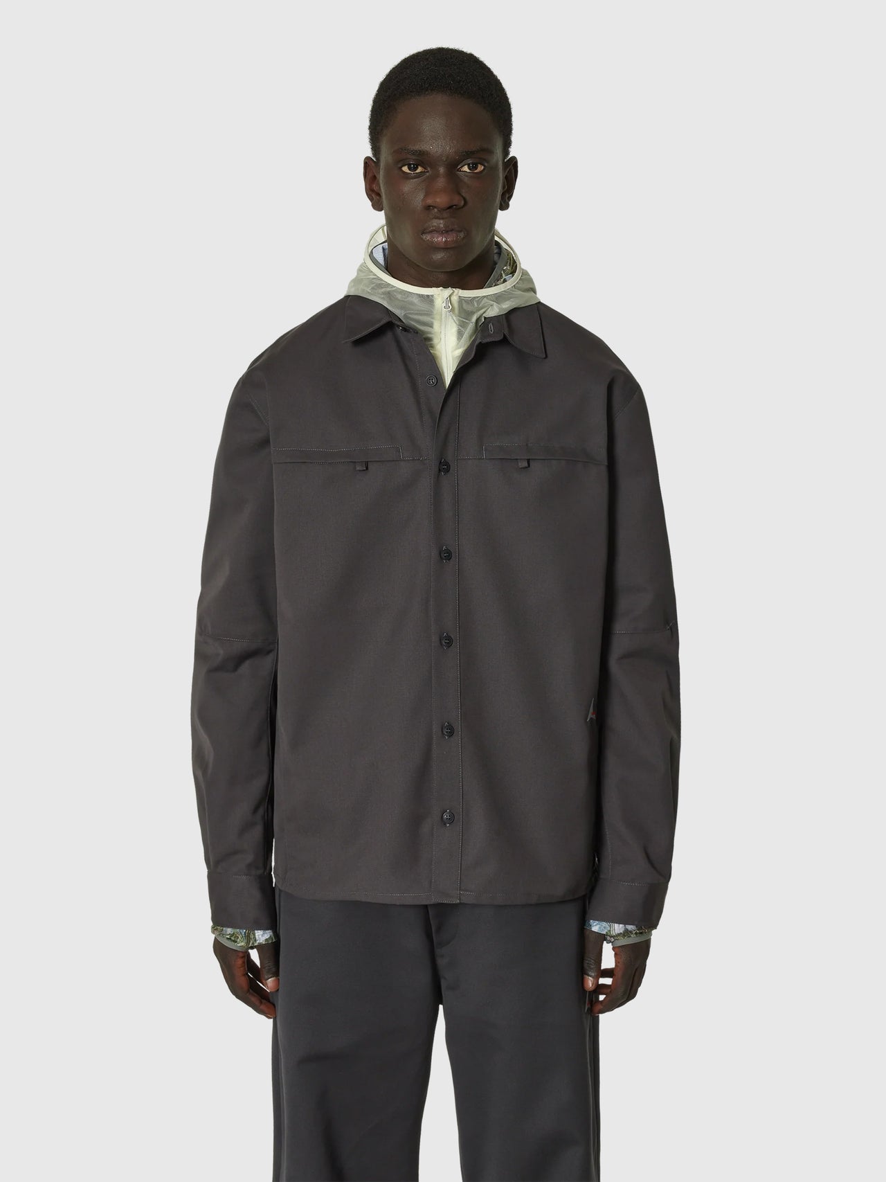 ROA Klopman Panelling Shirt Charcoal