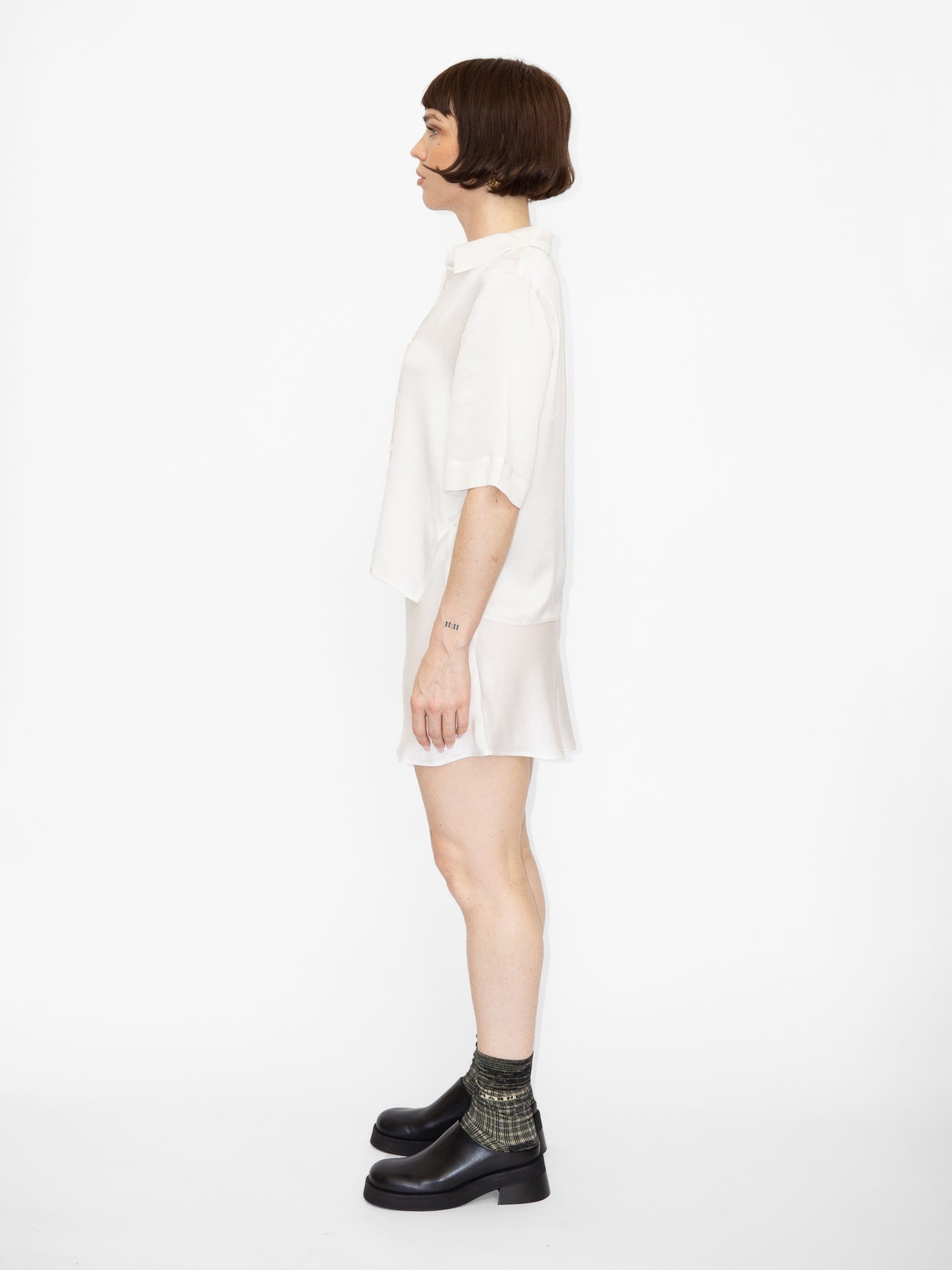 The Lair Apparel Bobbi Mini Skirt Cloud Dancer