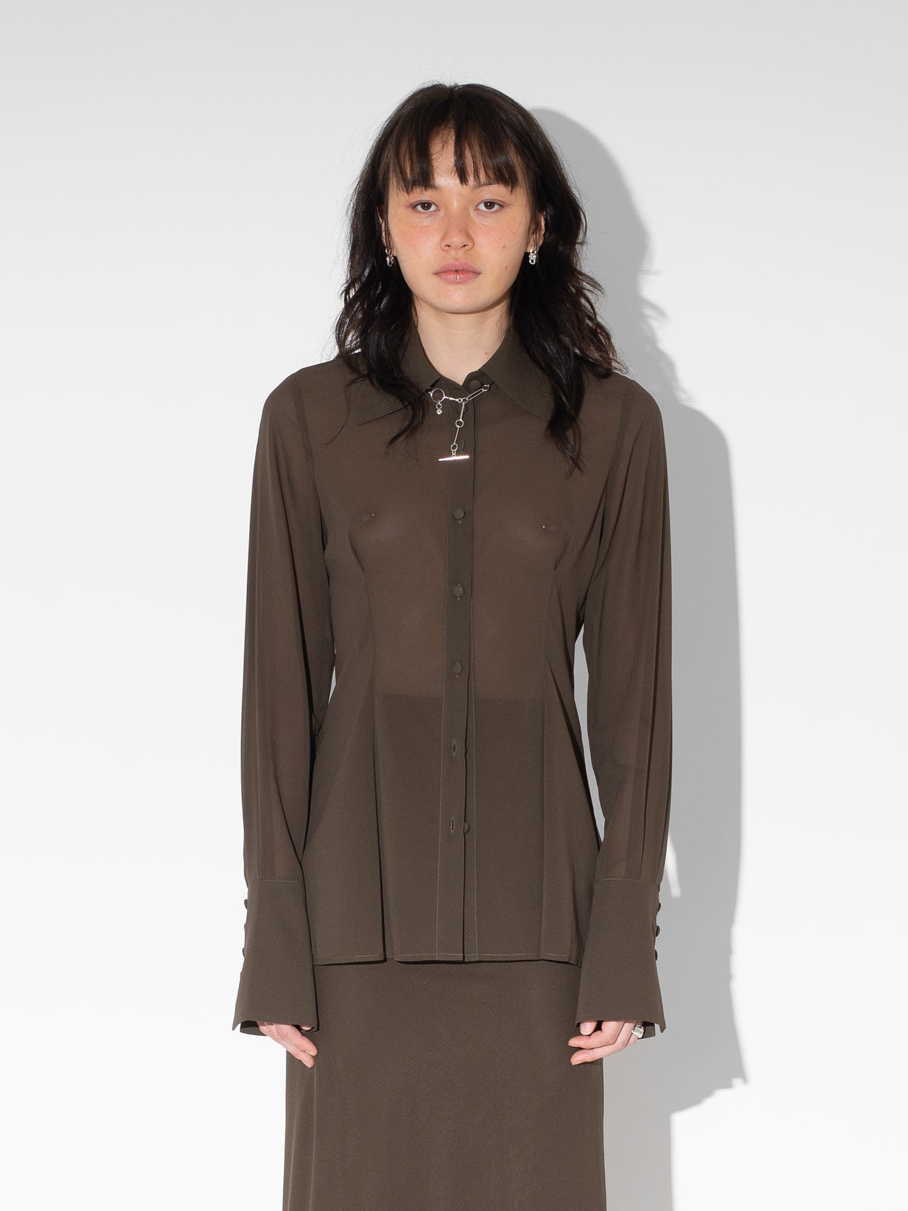 The Lair Apparel Florian Button Up Shirt Cocoa