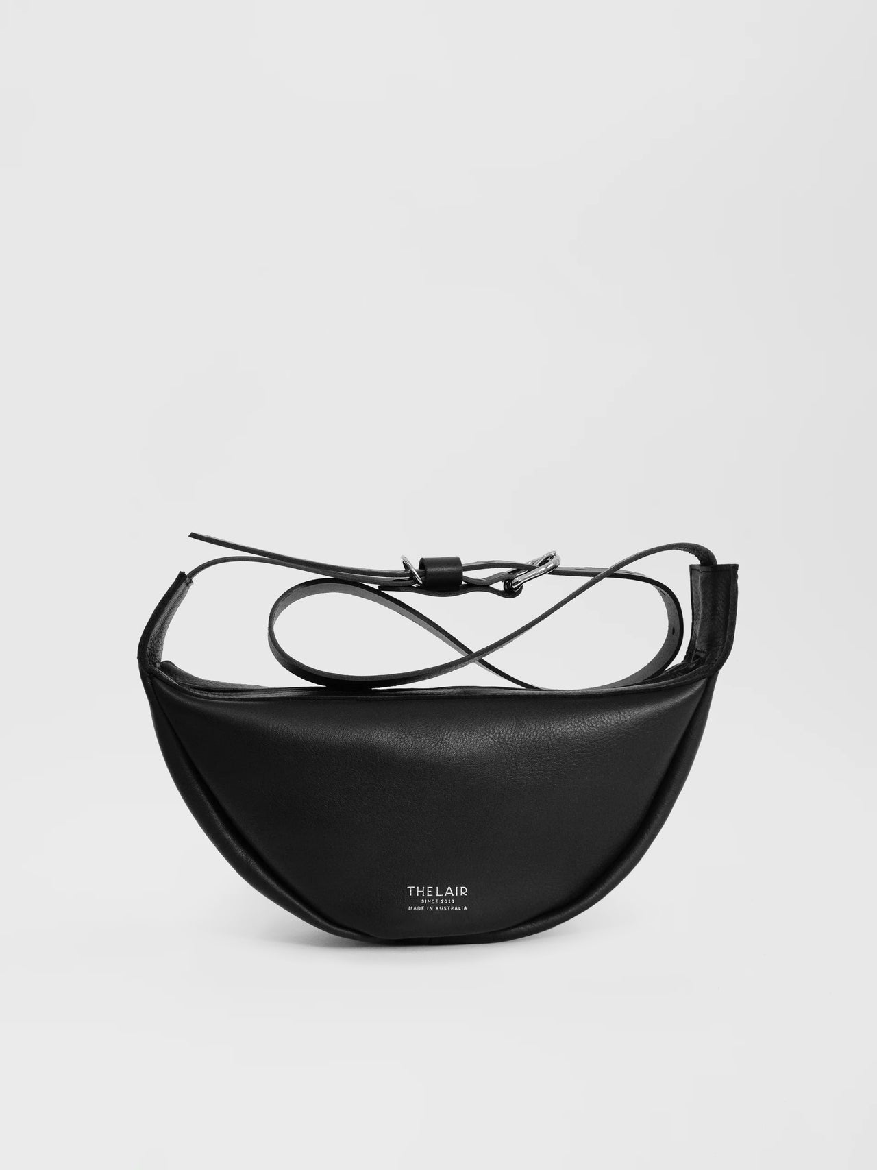 The Lair Slouch Zipper Bag Large Black Silver