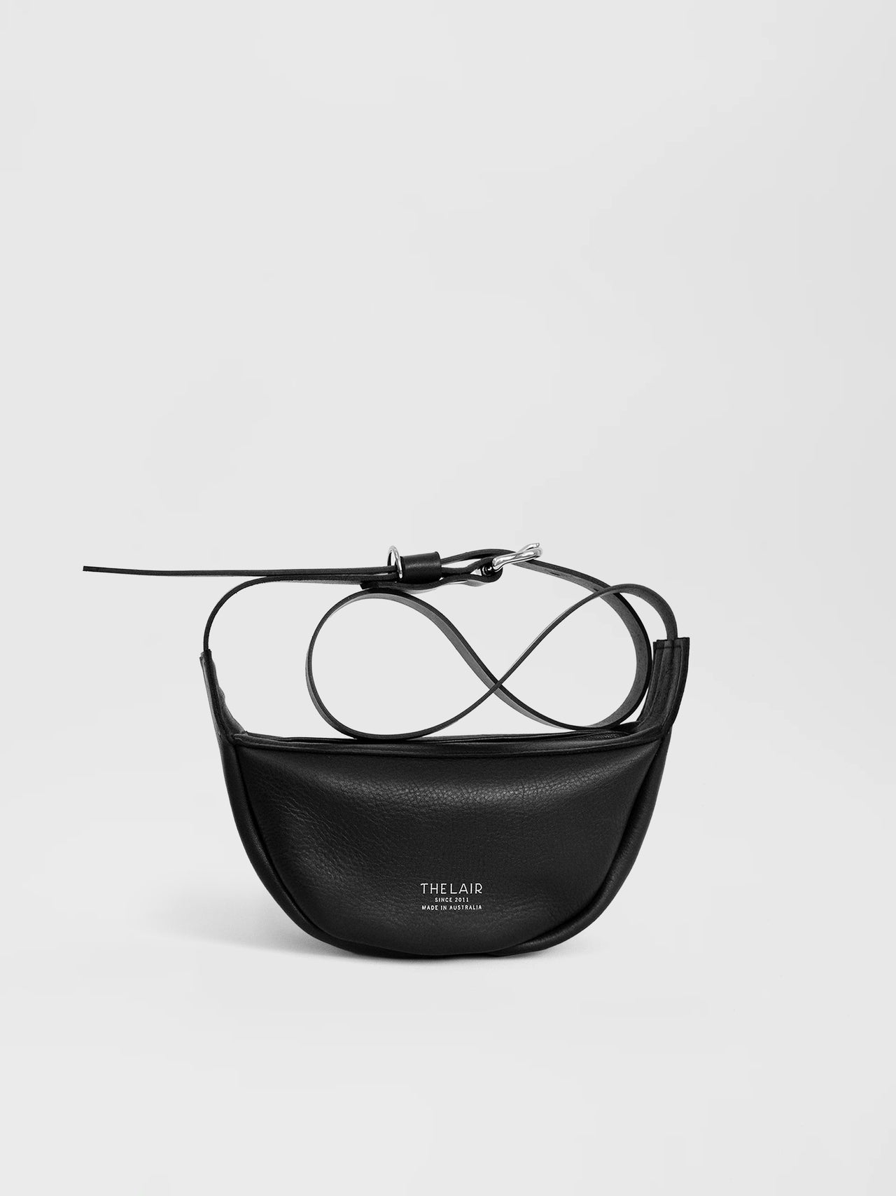 The Lair Slouch Zipper Bag Mini Black Silver