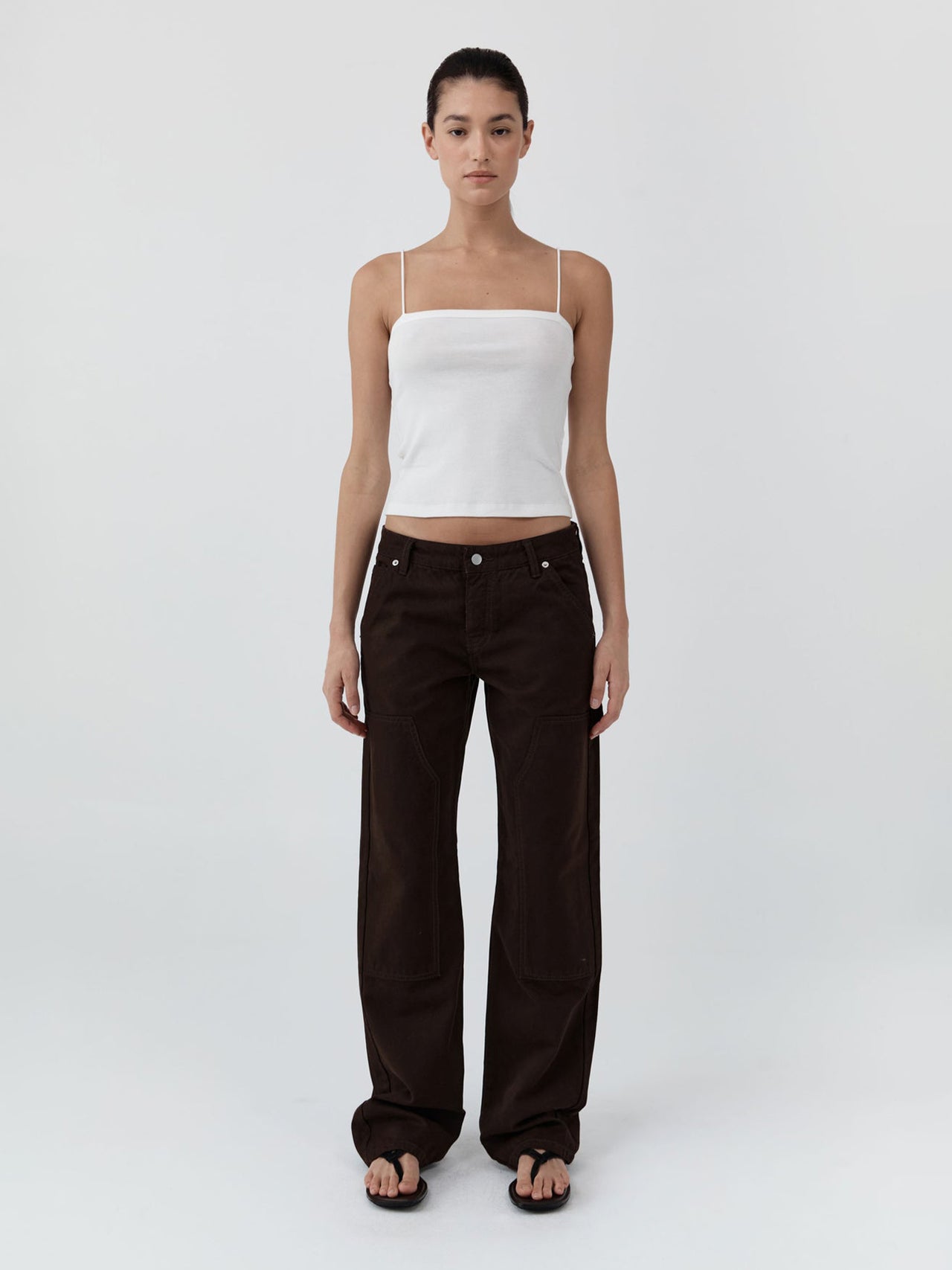 St. Agni Canvas Carpenter Jeans Bark