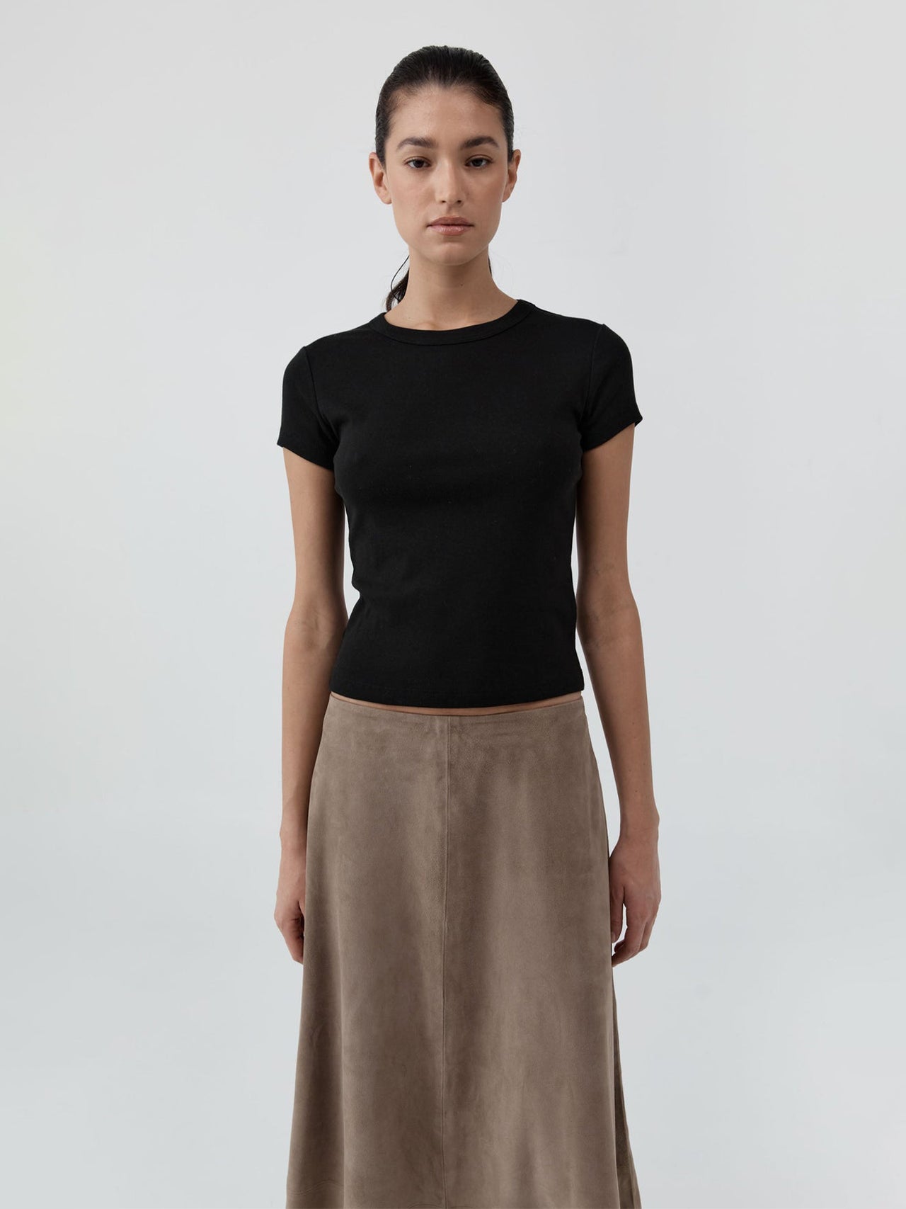 St. Agni Organic Cotton Baby Tee Black