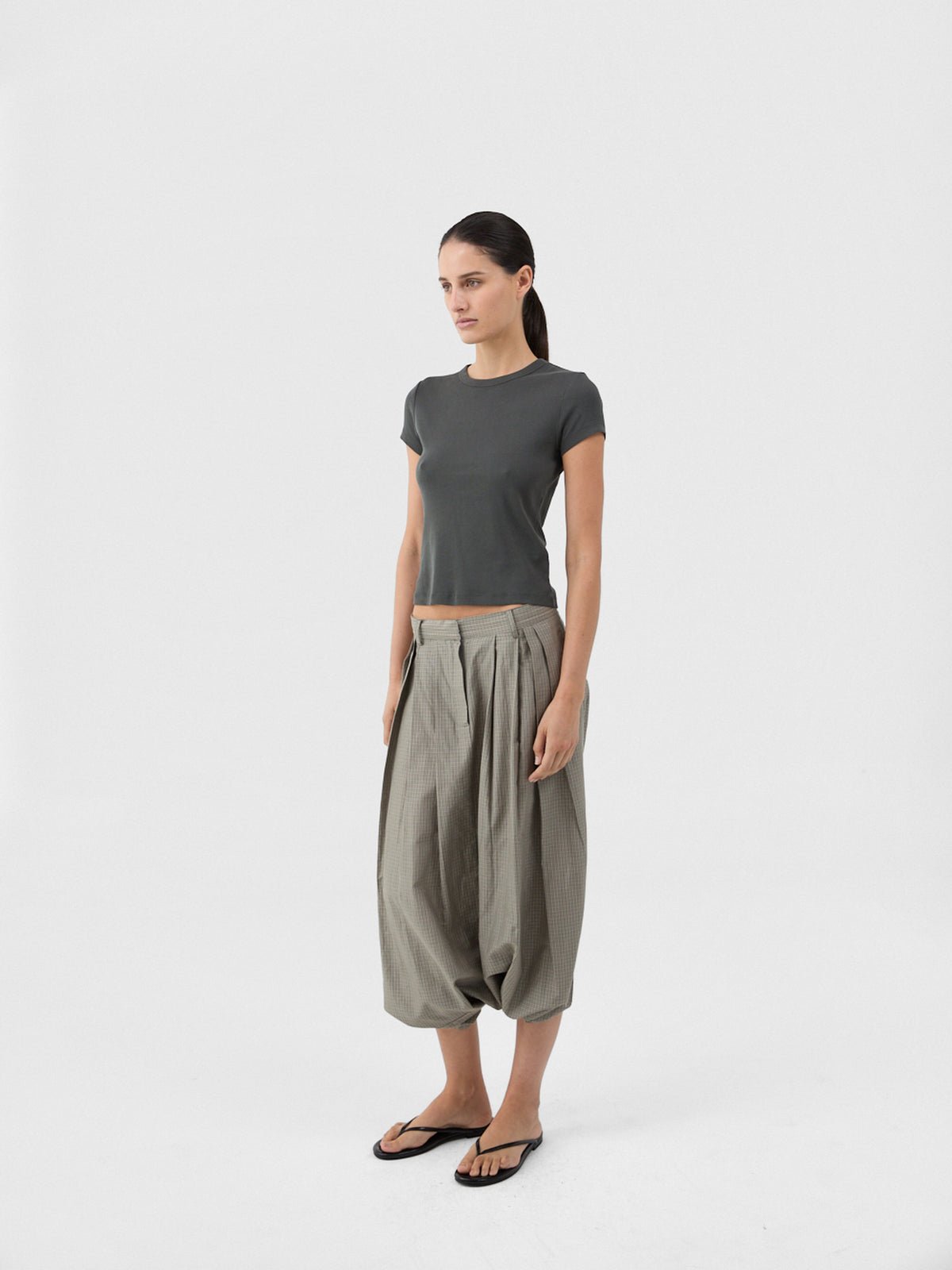 St. Agni Organic Cotton Baby Tee Dark Moss