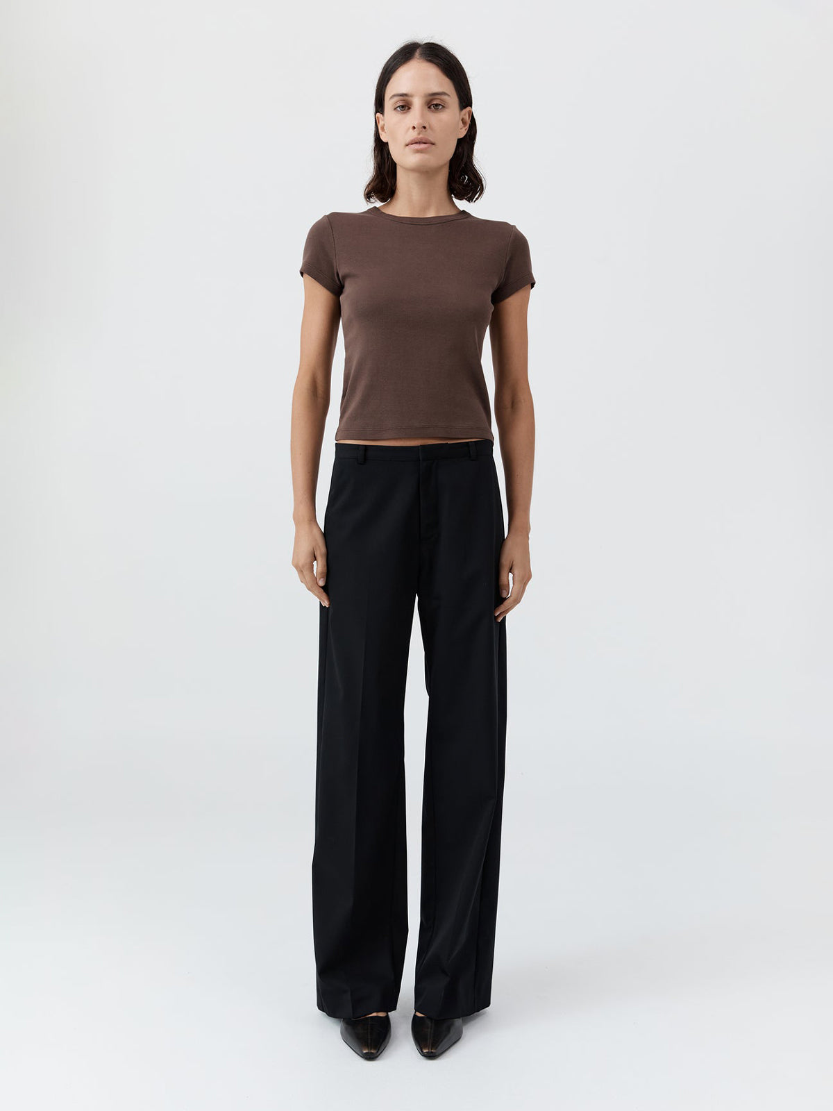 St Agni Organic Cotton Baby Tee Fudge