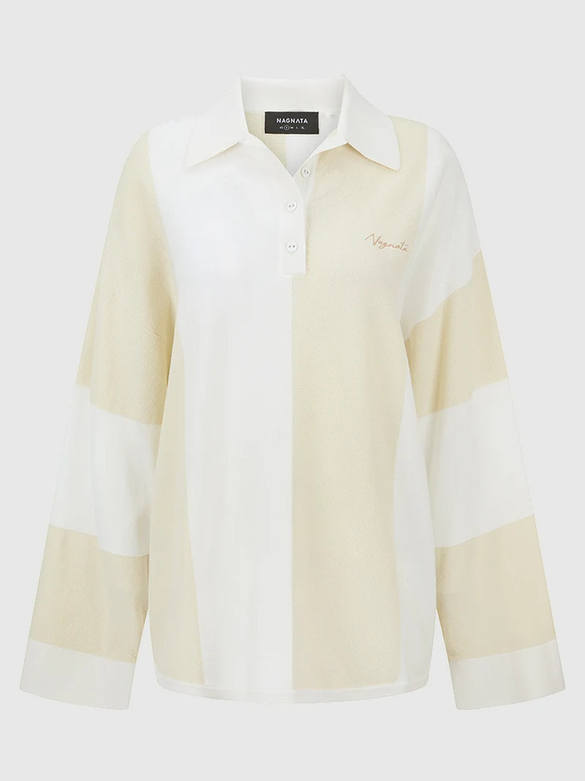 NAGNATA Club Stripe Polo Oat