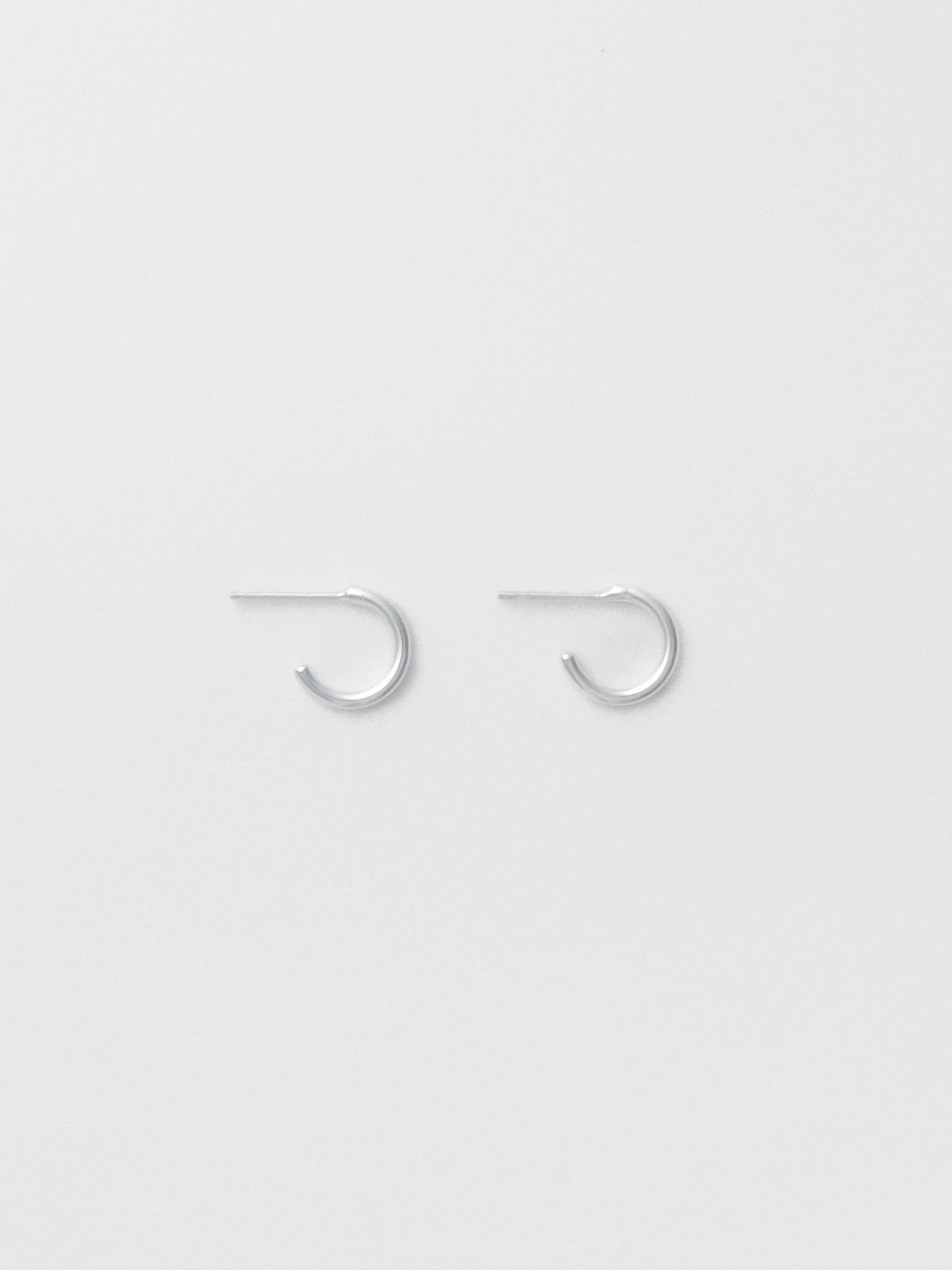 The Lair Jewellery Earth Hoops Mini Silver