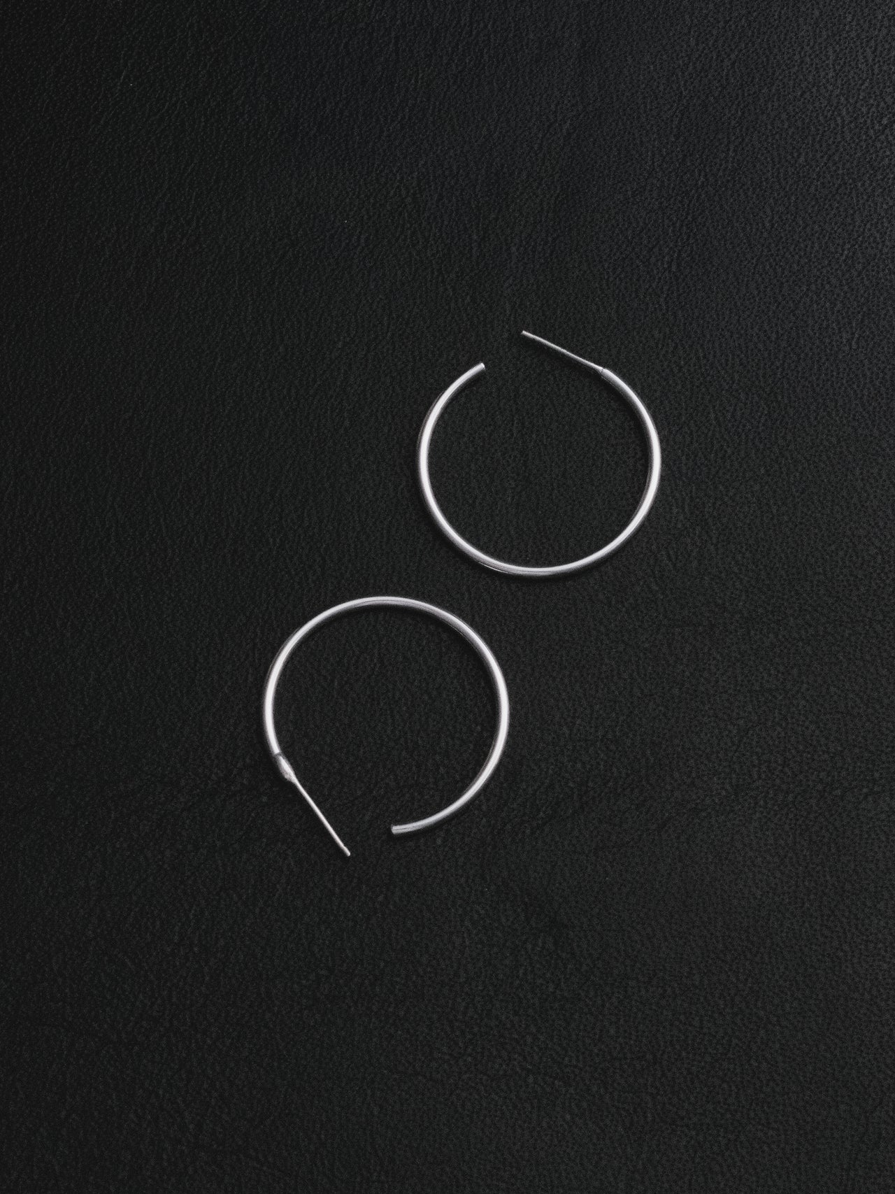 The Lair Jewellery Earth Hoops Large Silver