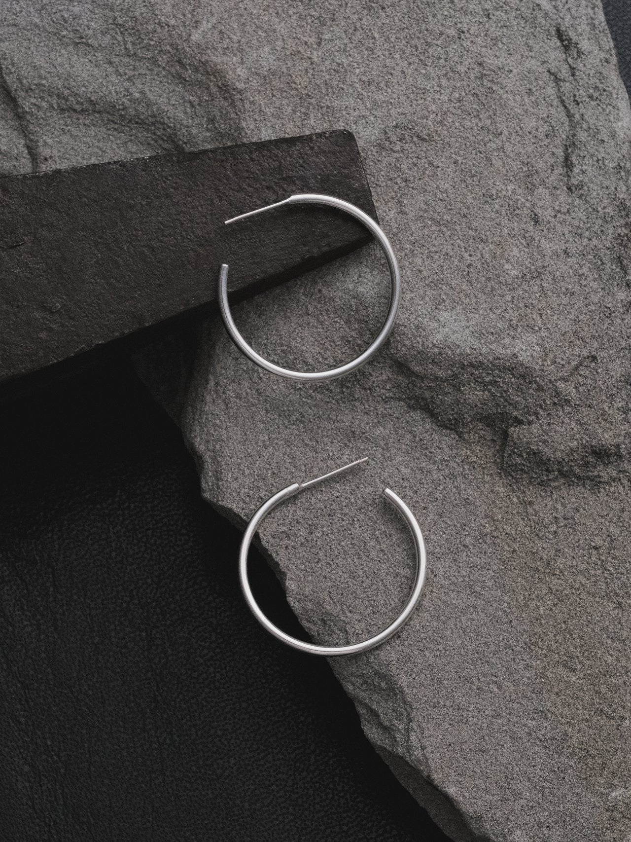 The Lair Jewellery Earth Hoops Large Silver