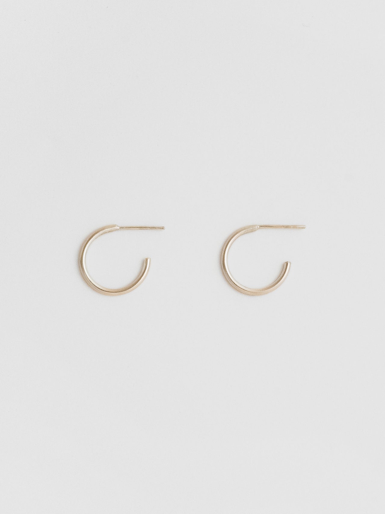 The Lair Jewellery Earth Hoops Medium 9ct Yellow Gold