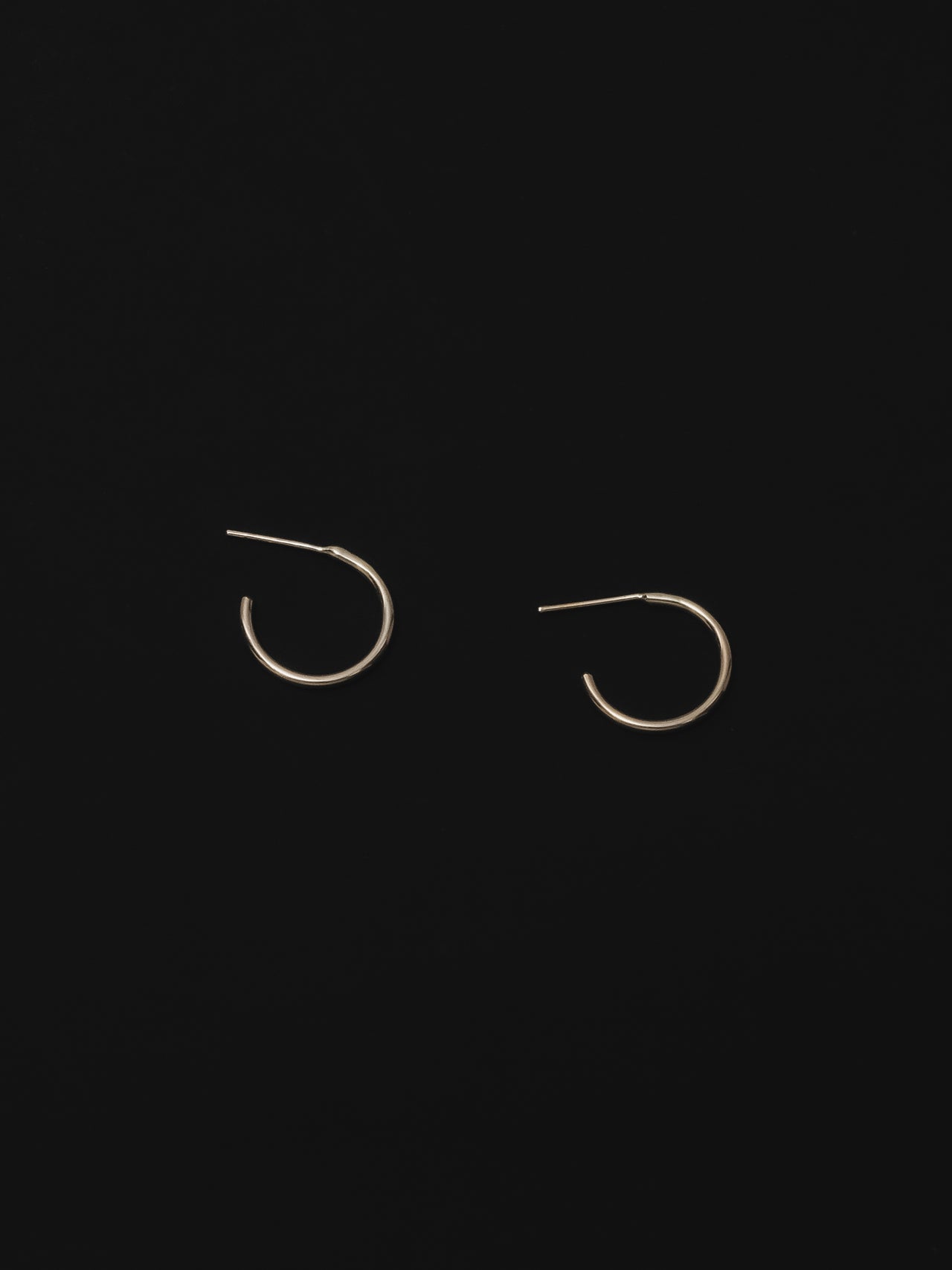 The Lair Jewellery Earth Hoops Medium 9ct Yellow Gold