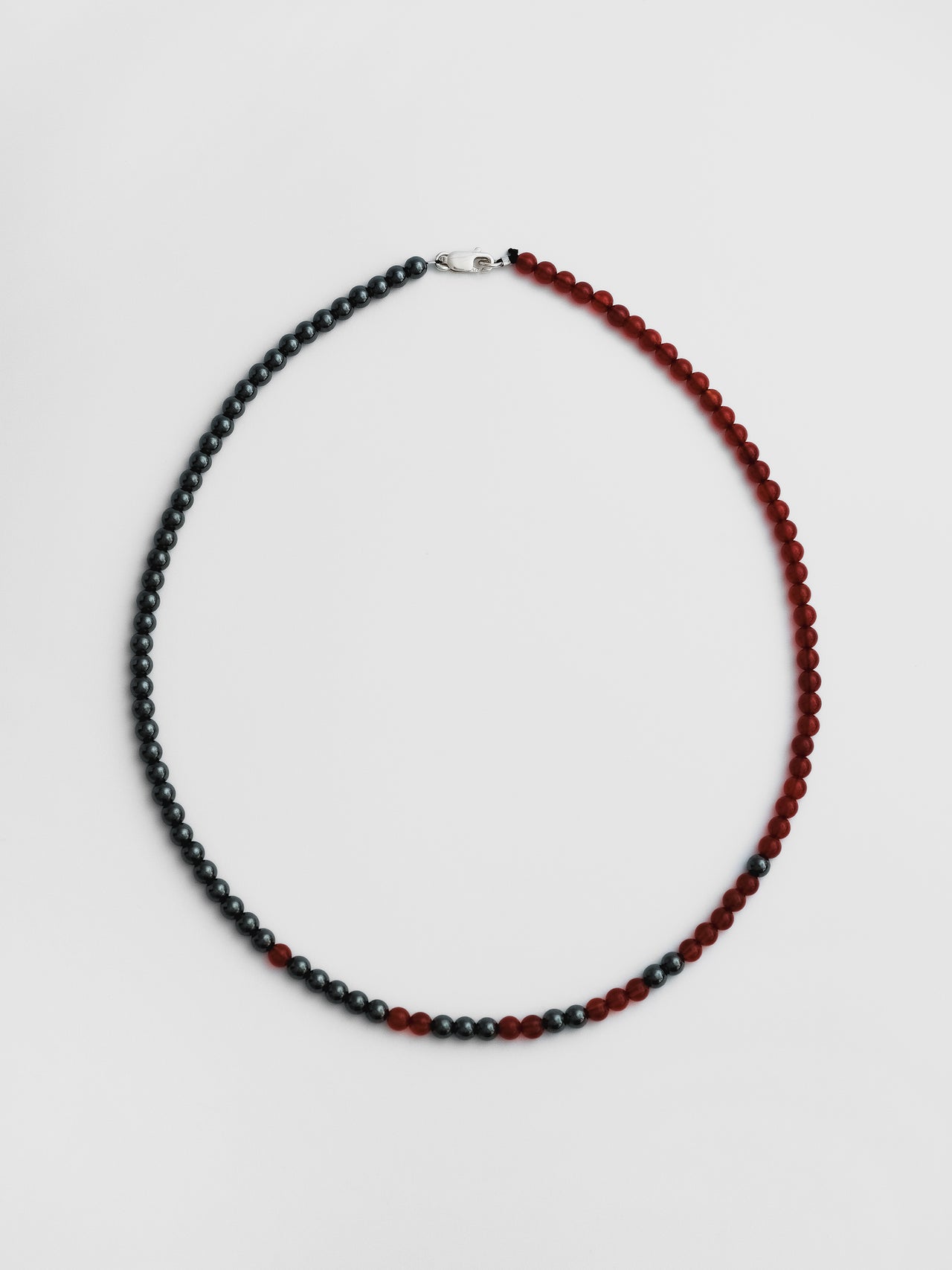 The Lair Jewellery Bokashi Beaded Necklace Red Carnelian