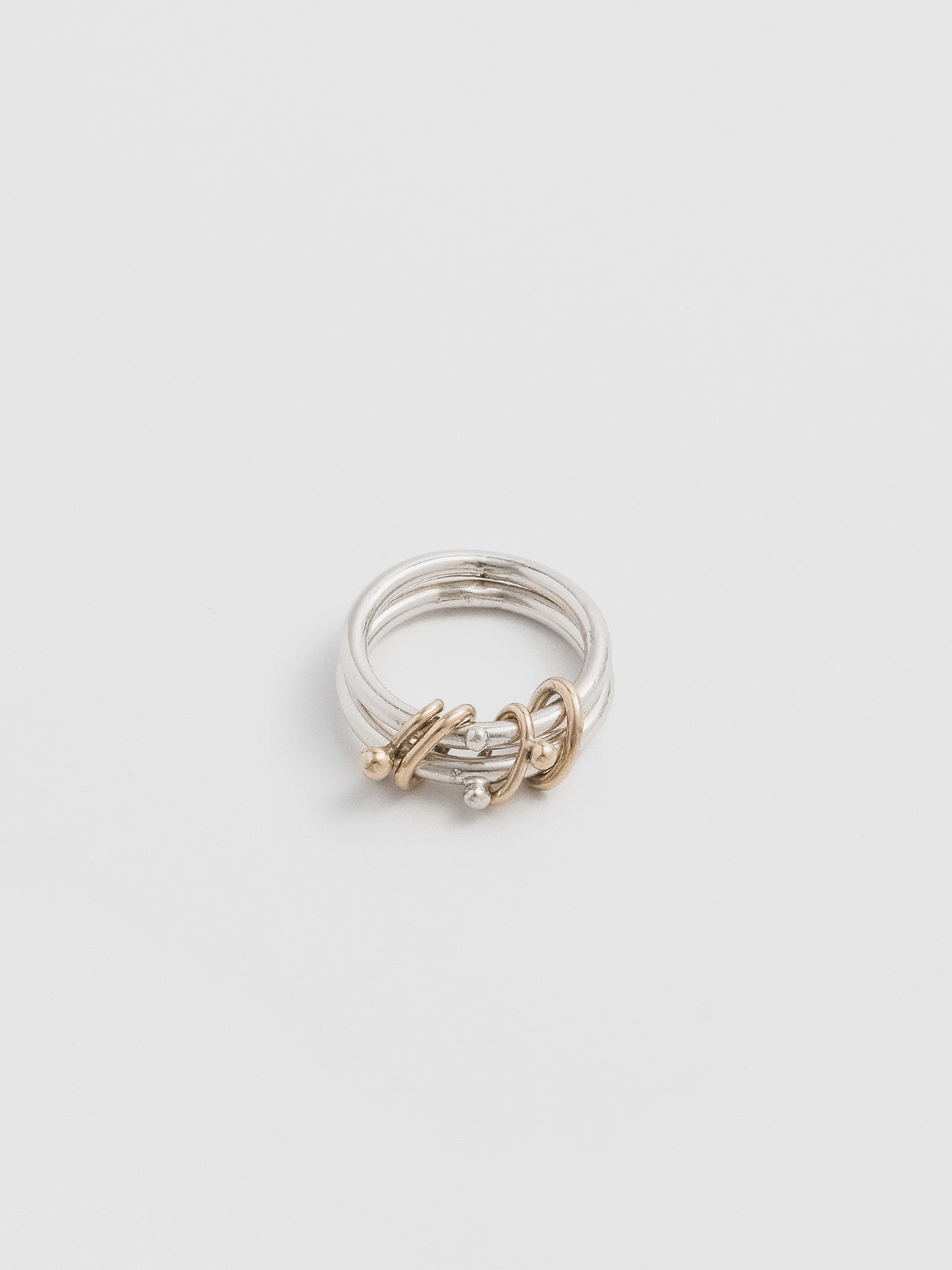The Lair Svea Stacked Ring 9ct Yellow Gold